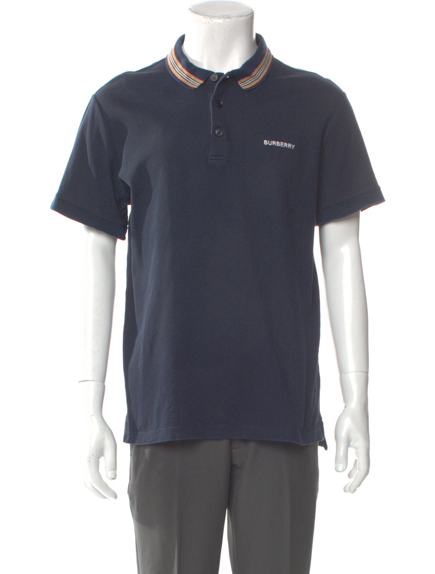 Burberry Crew Neck Short Sleeve Polo Shirt