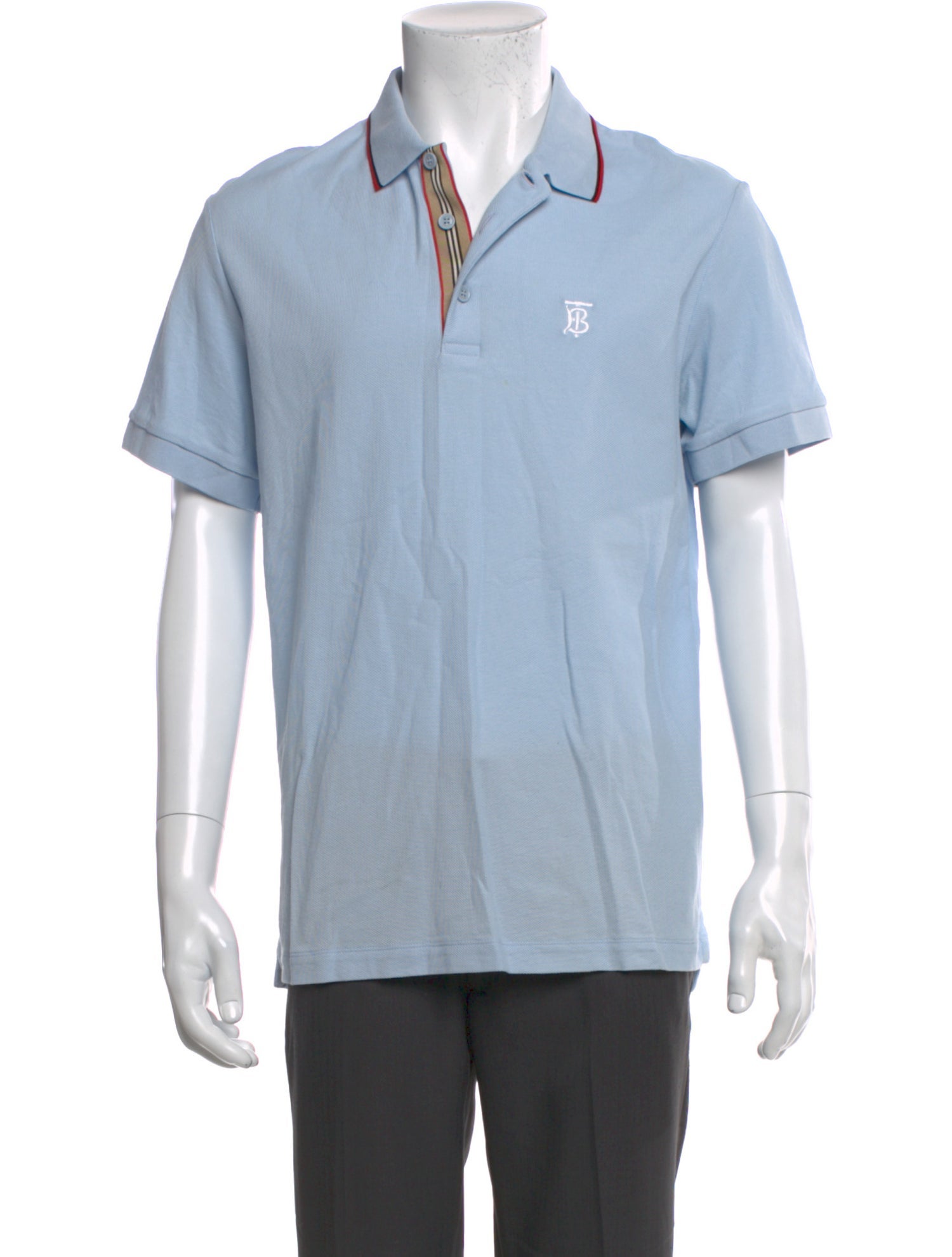 Burberry Crew Neck Short Sleeve Polo Shirt