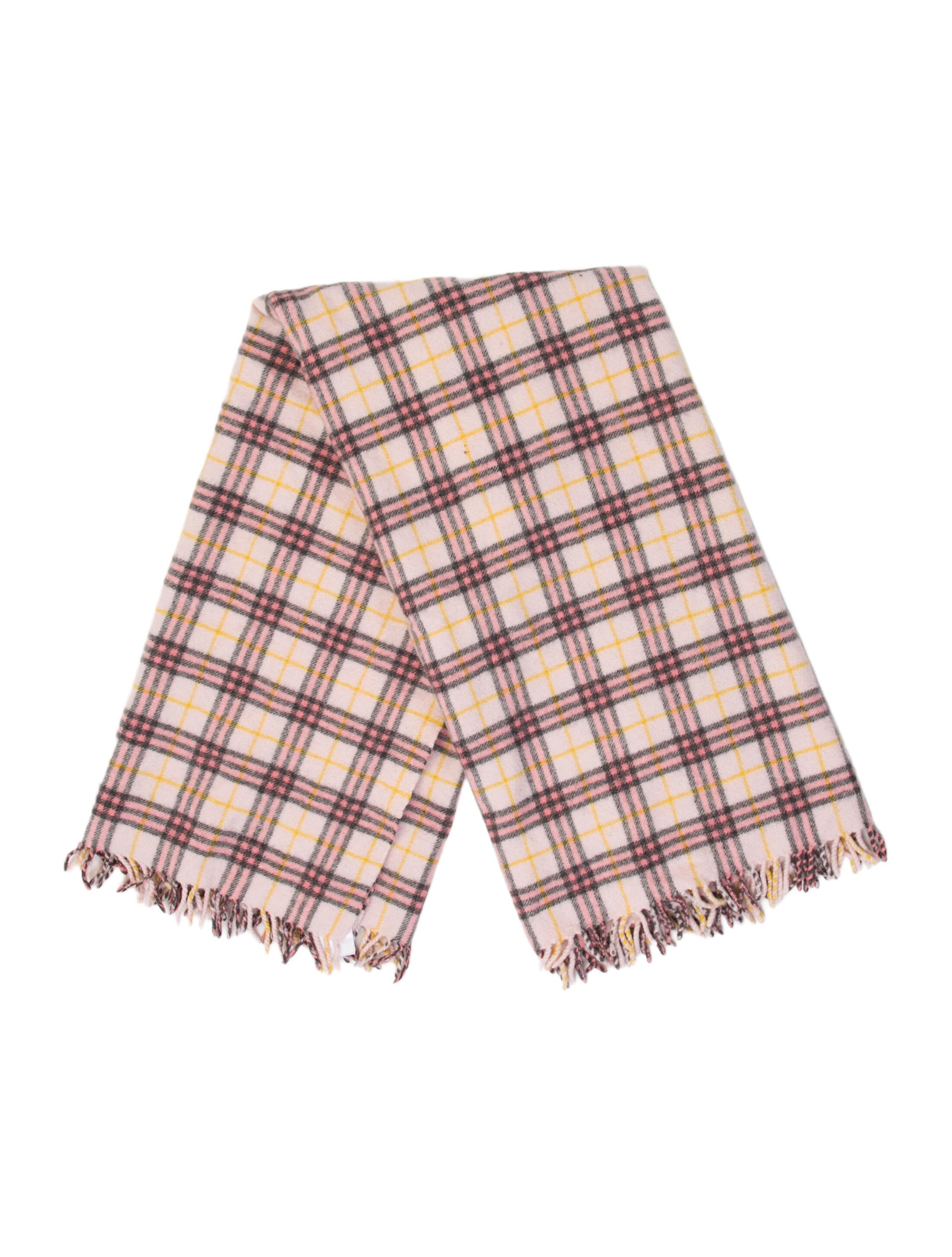 Burberry Cashmere Pattern Print Scarf
