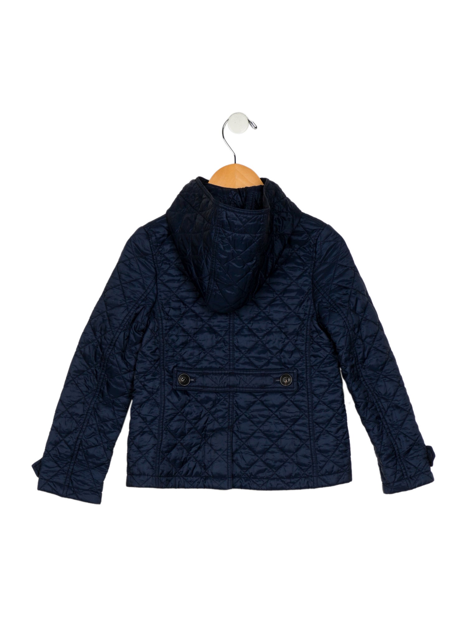 Burberry Boys blue coat button up