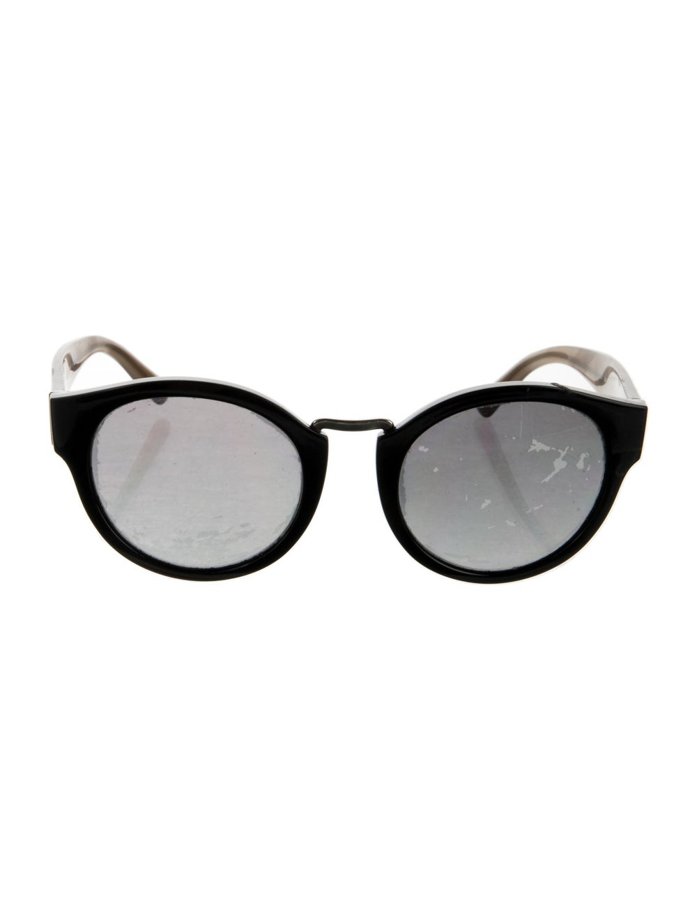 Burberry Nova Check Pattern Round Sunglasses - image 1