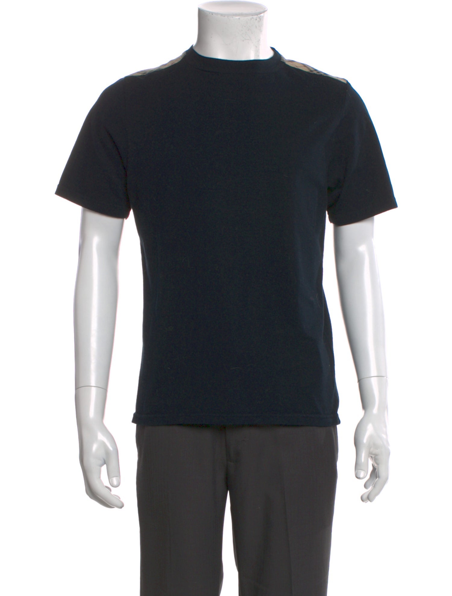 Burberry London Nova Check Pattern Crew Neck T-Shirt