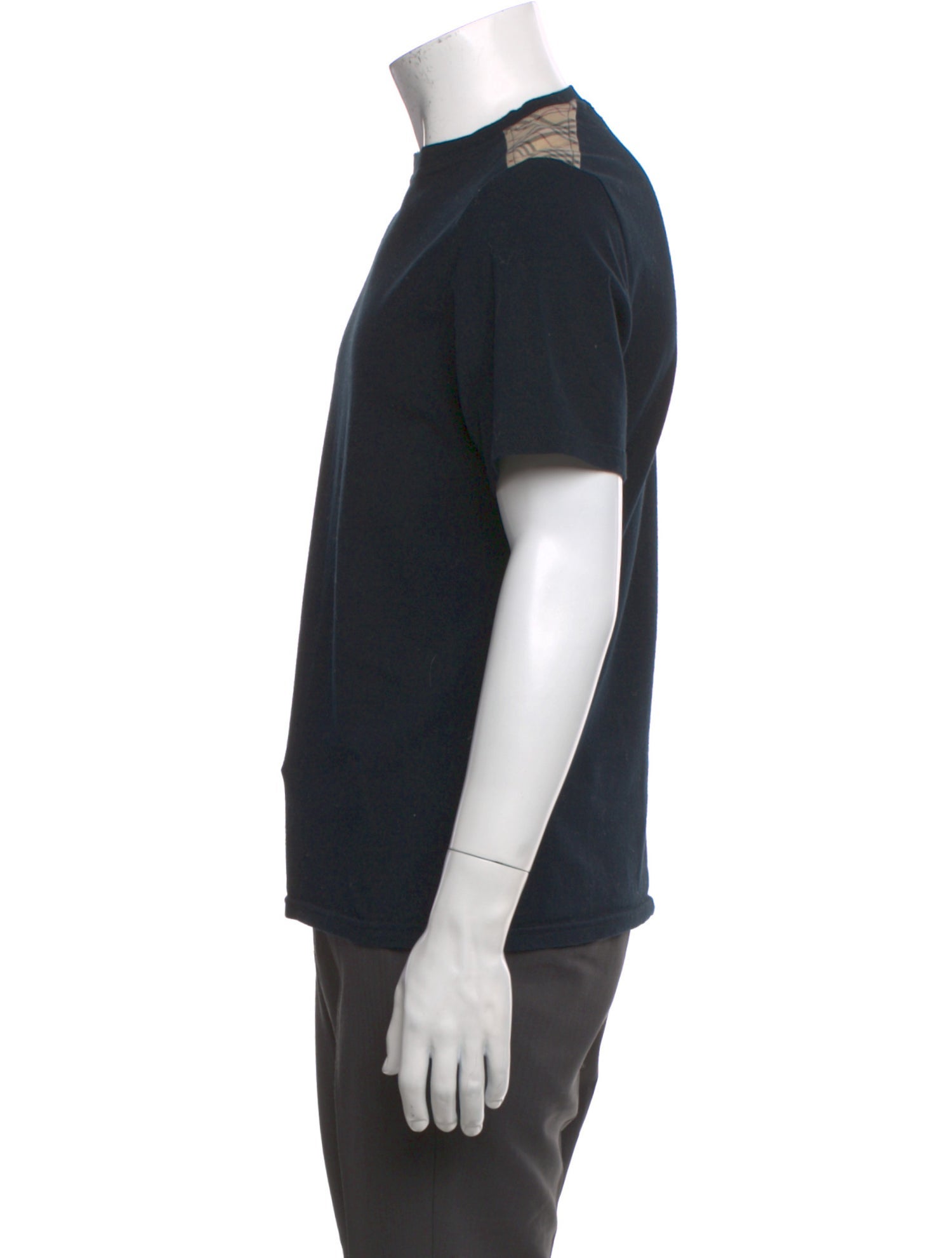 Burberry London Nova Check Pattern Crew Neck T-Shirt