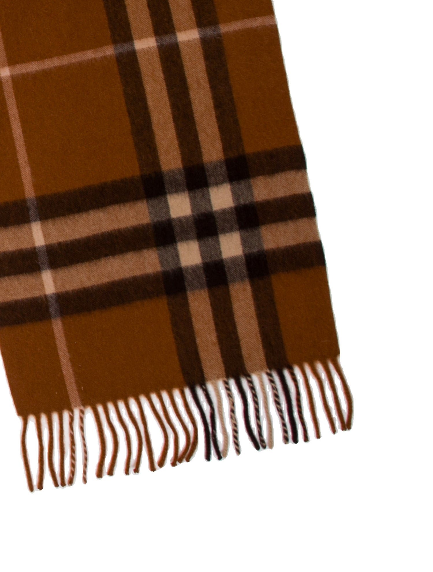 Burberry Cashmere Plaid Print Scarf