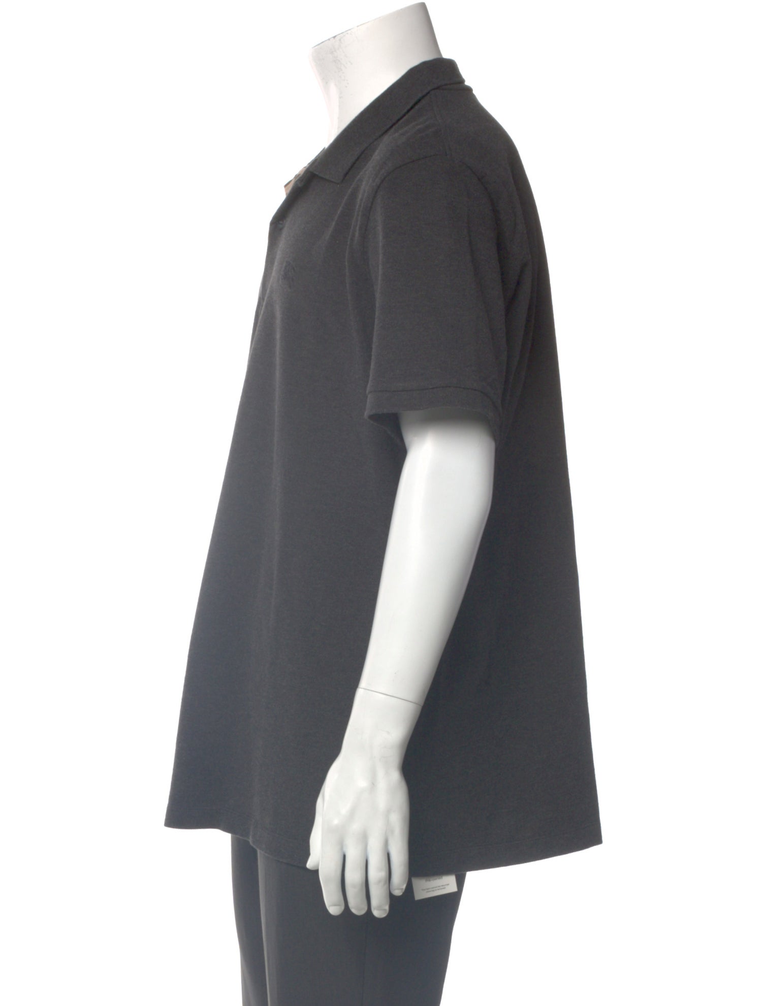 Burberry Nova Check Pattern Crew Neck Polo Shirt