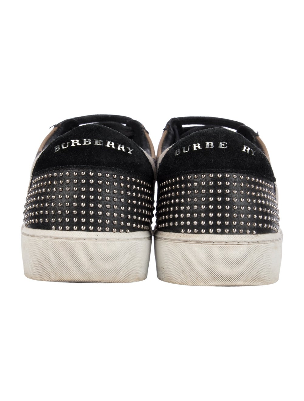 Burberry Exploded Check Pattern Leather Sneakers - image 4