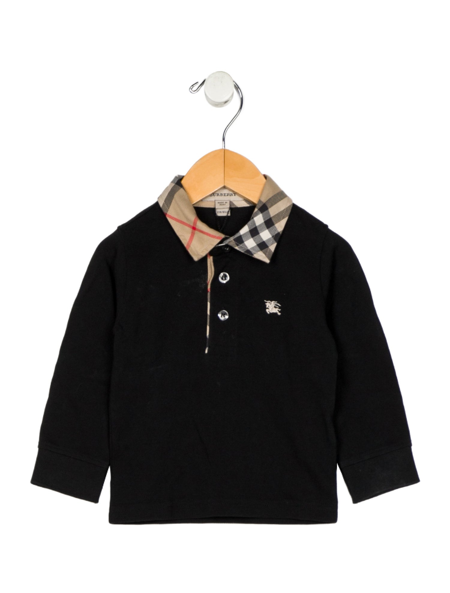 Burberry Boys' Patterned Long Sleeve Shirt