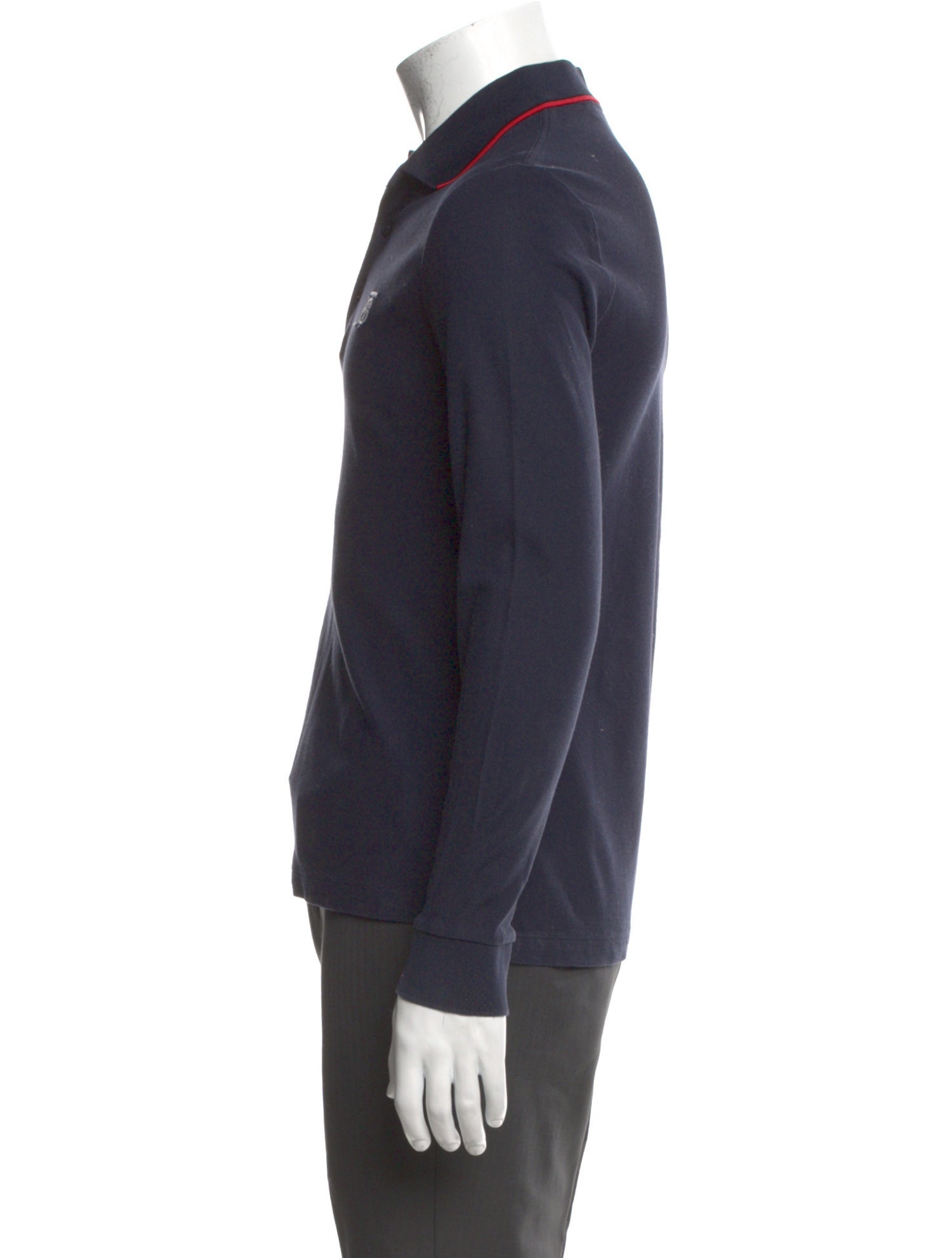 Burberry Collar Long Sleeve Polo Shirt