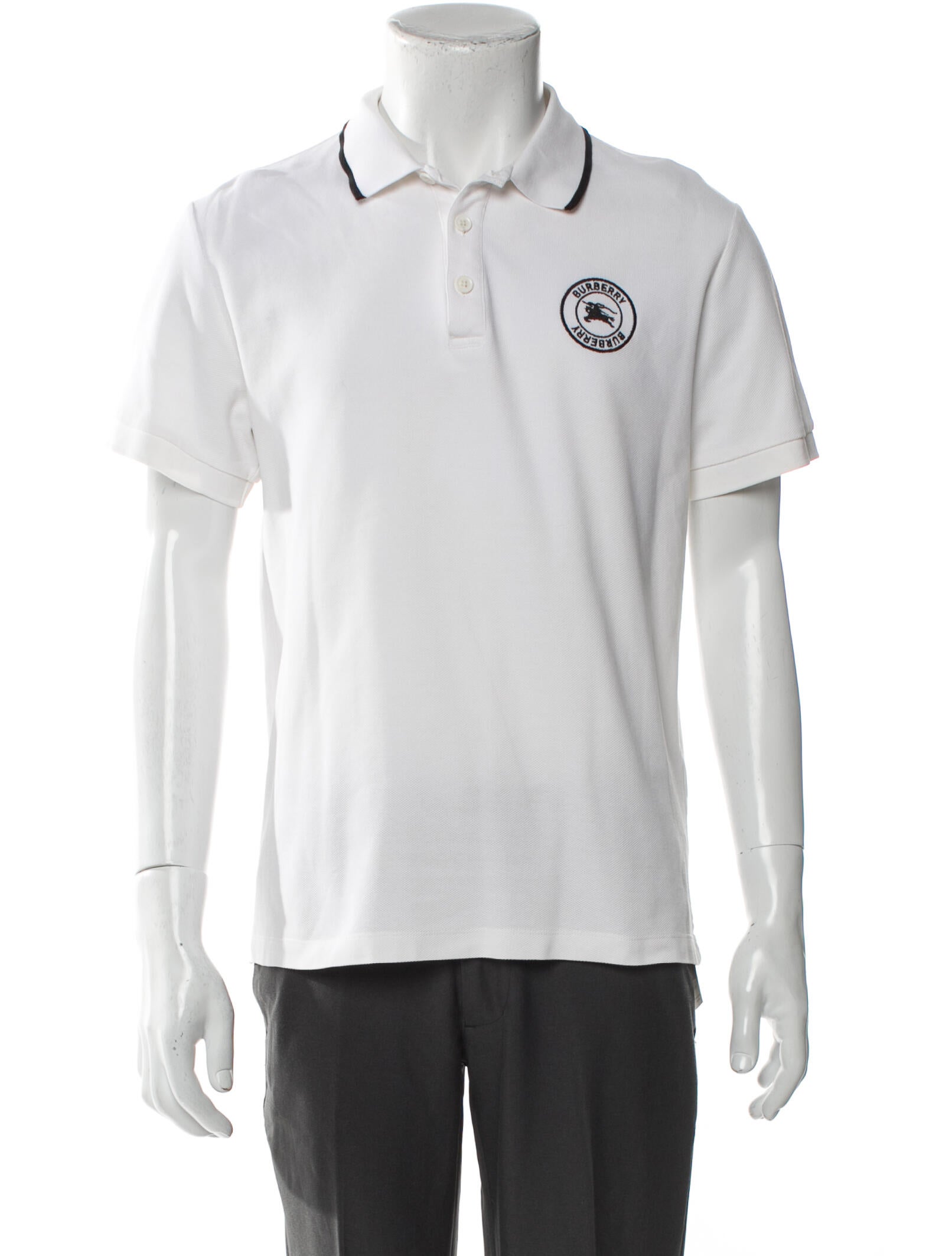 Burberry Crew Neck Short Sleeve Polo Shirt