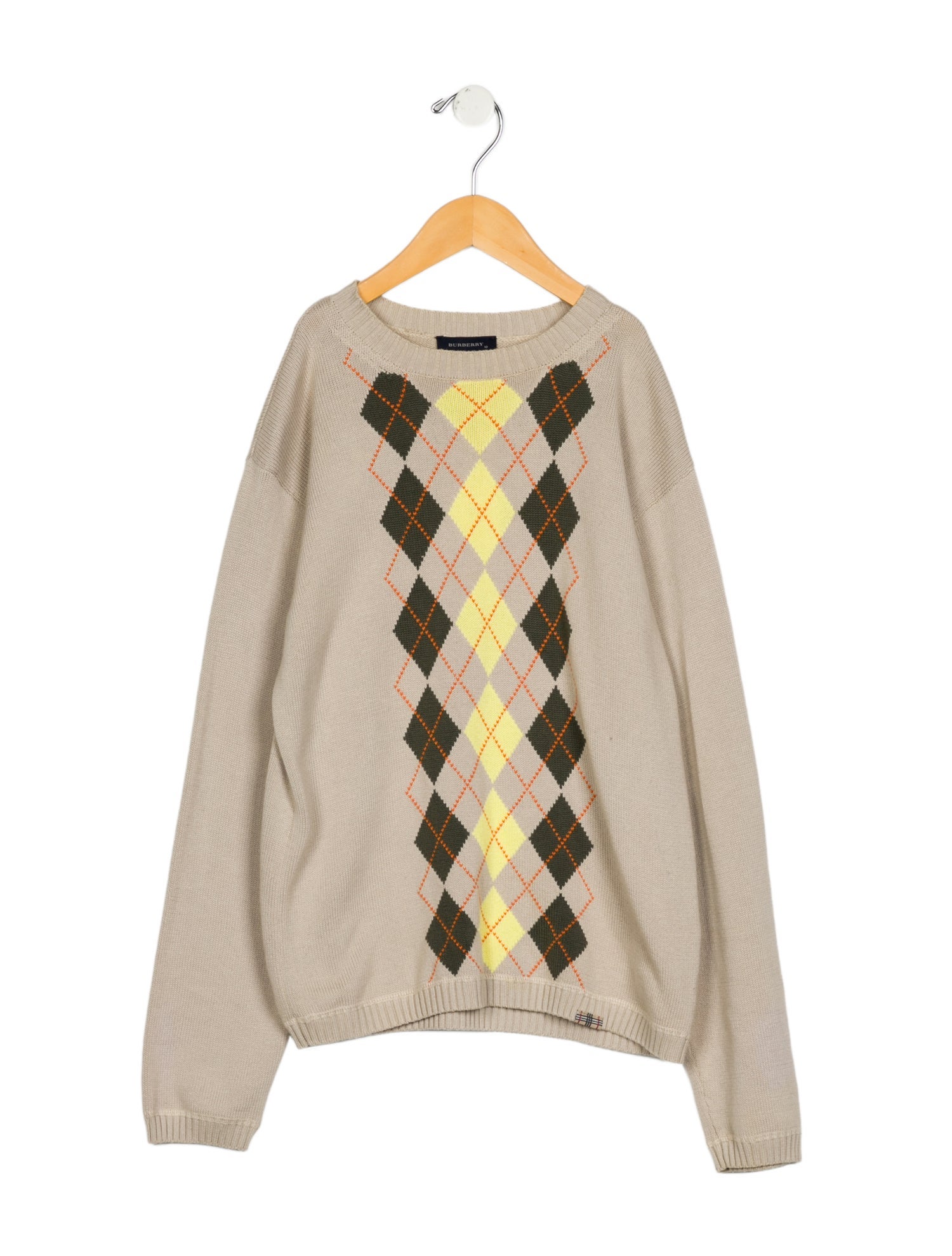 Burberry Argyle Crew Neck Sweater