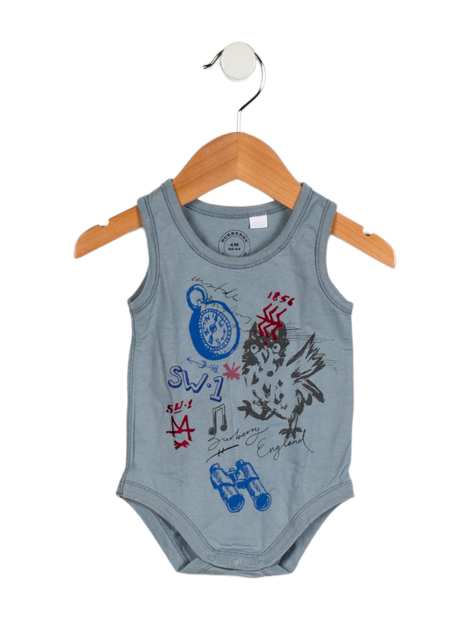 Burberry Infant Boys' Sleeveless Graphic Onesie