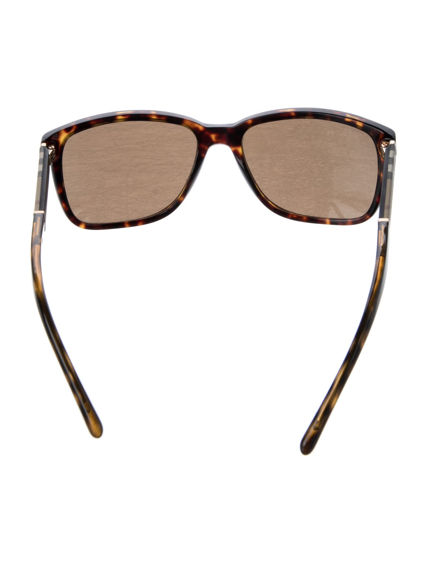 Burberry House Check Pattern Square Sunglasses