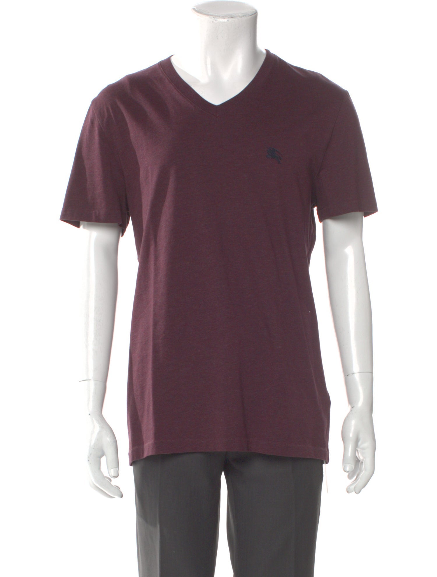 Burberry V-Neck Short Sleeve T-Shirt