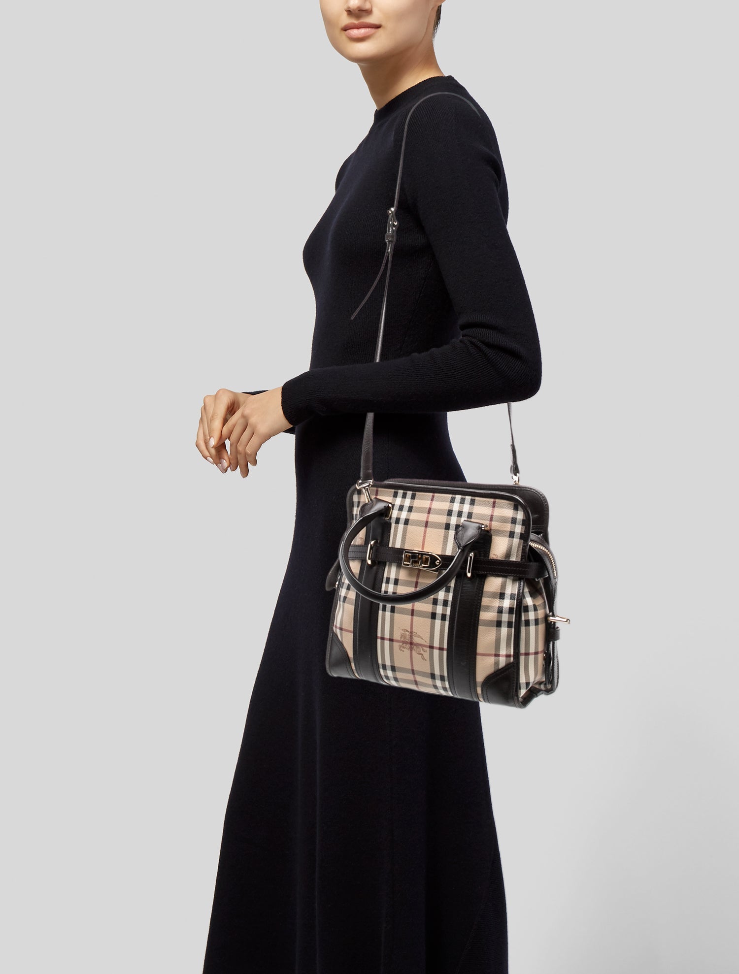 Burberry Haymarket Check Shoulder Bag
