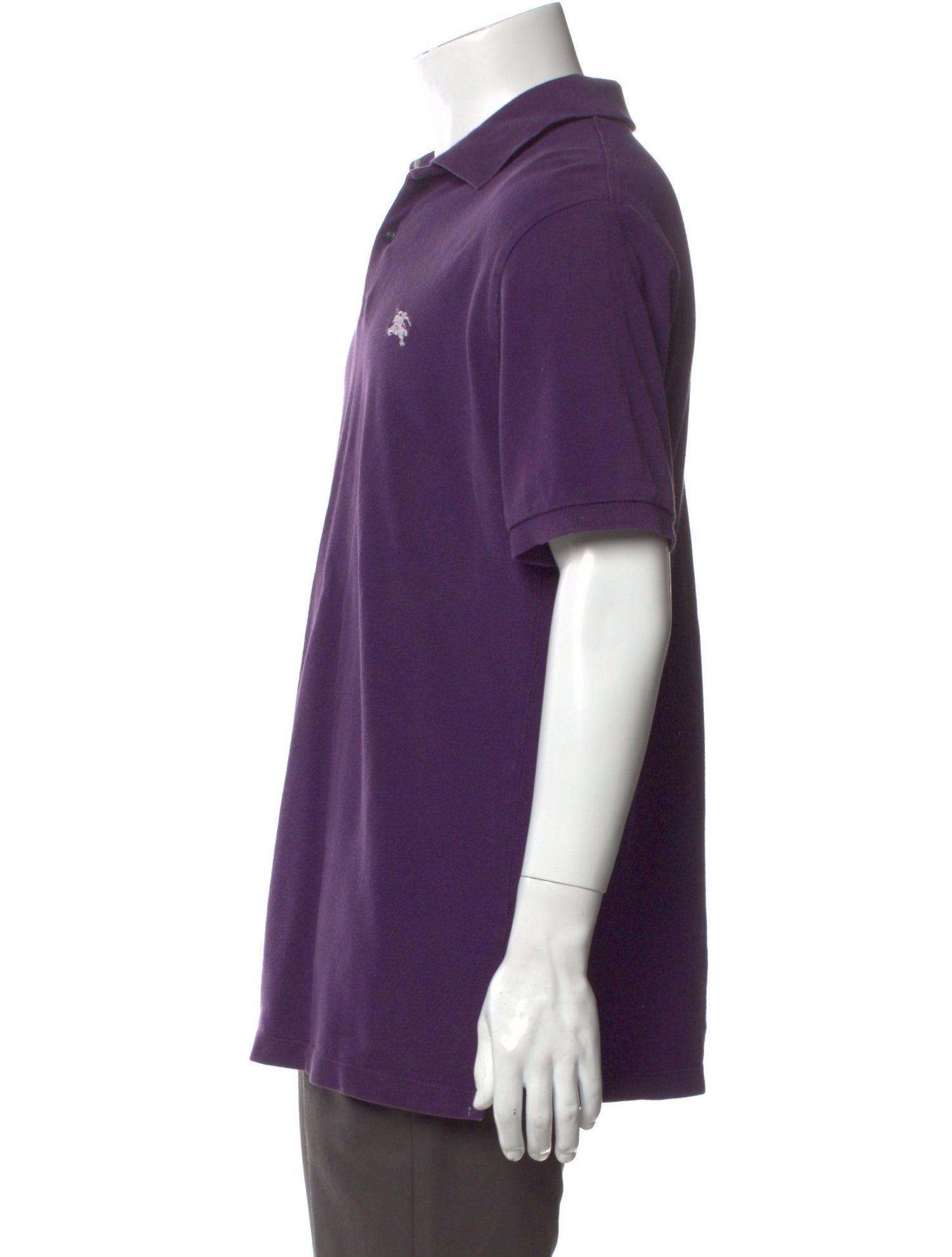 Burberry V-Neck Short Sleeve Polo Shirt