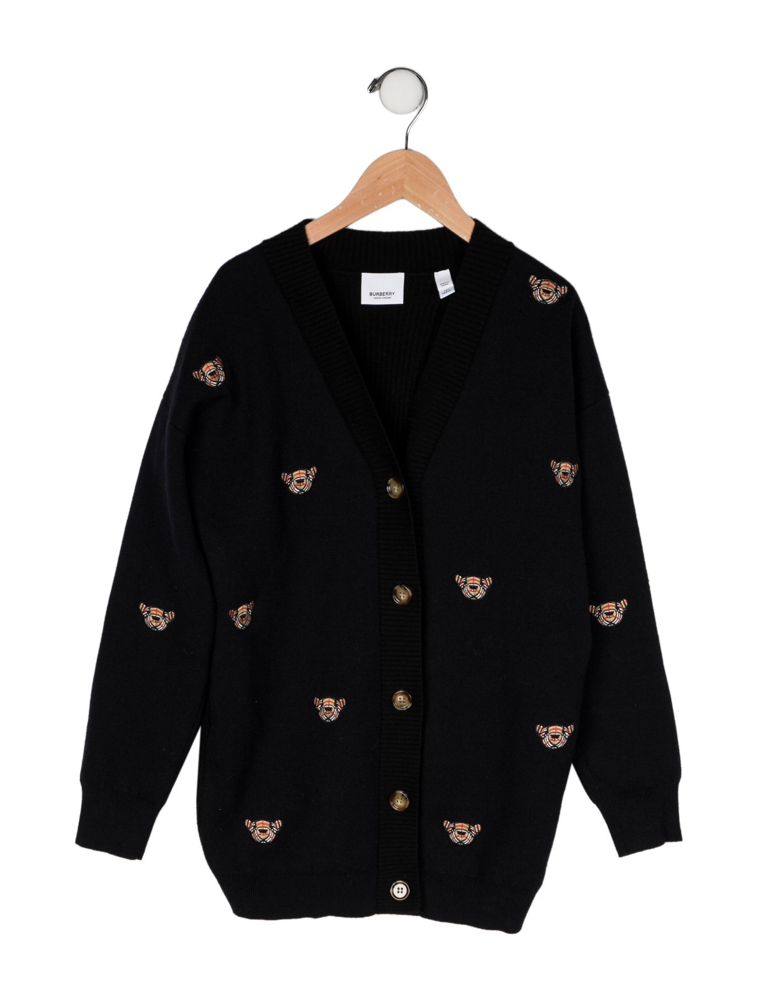 Burberry Kids Thomas Bear Wool-Blend Cardigan