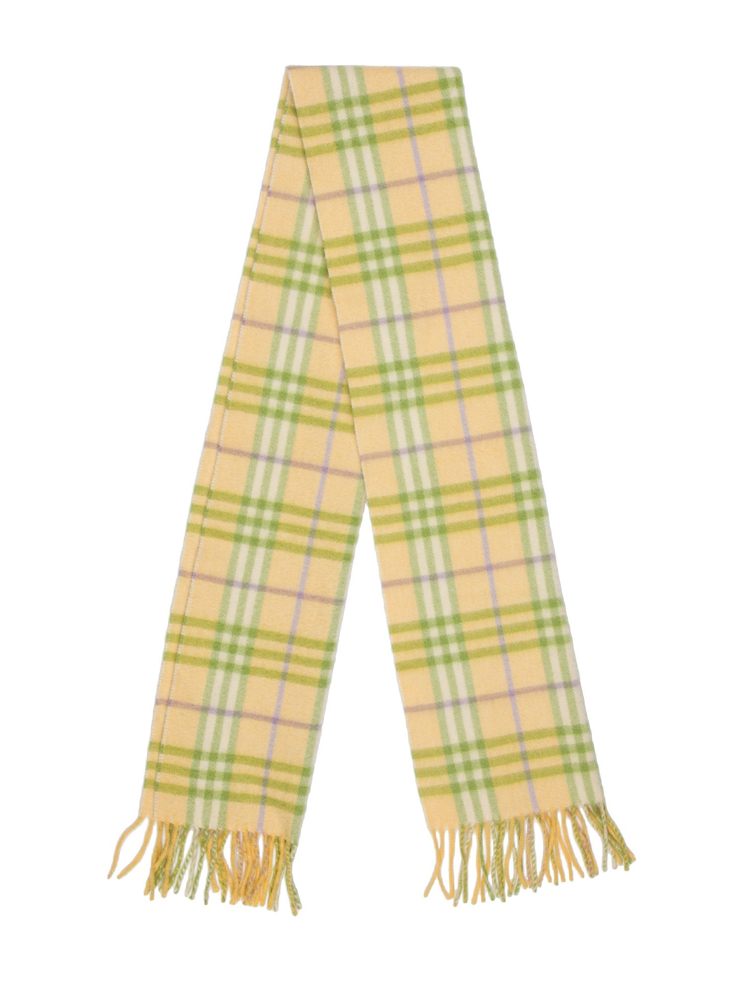 Burberry Cashmere Nova Check Pattern Scarf