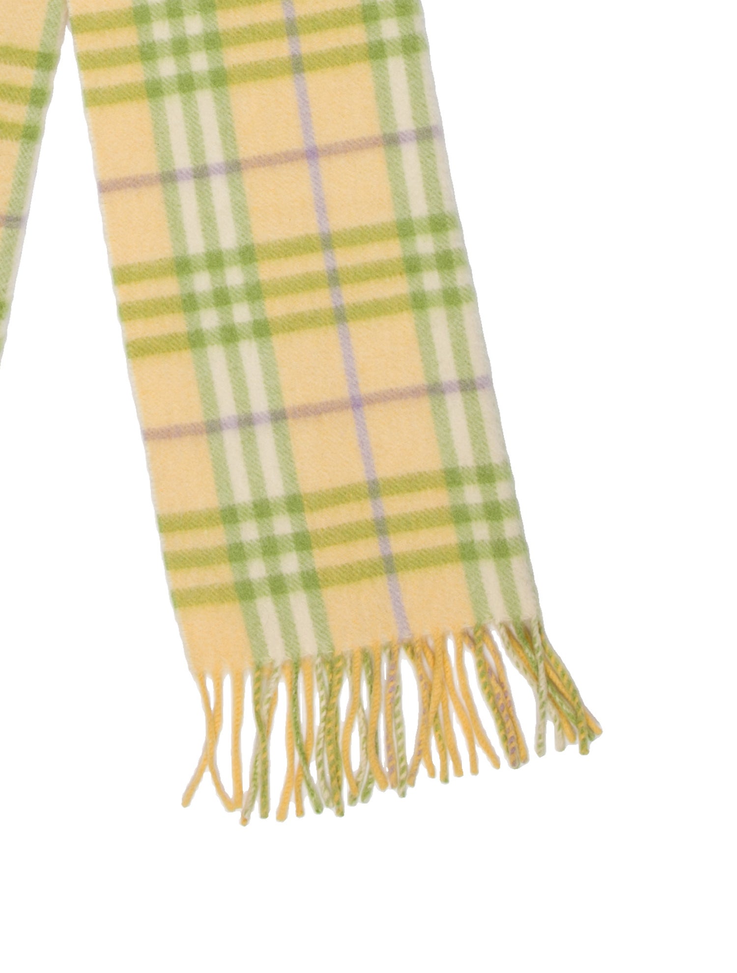 Burberry Cashmere Nova Check Pattern Scarf