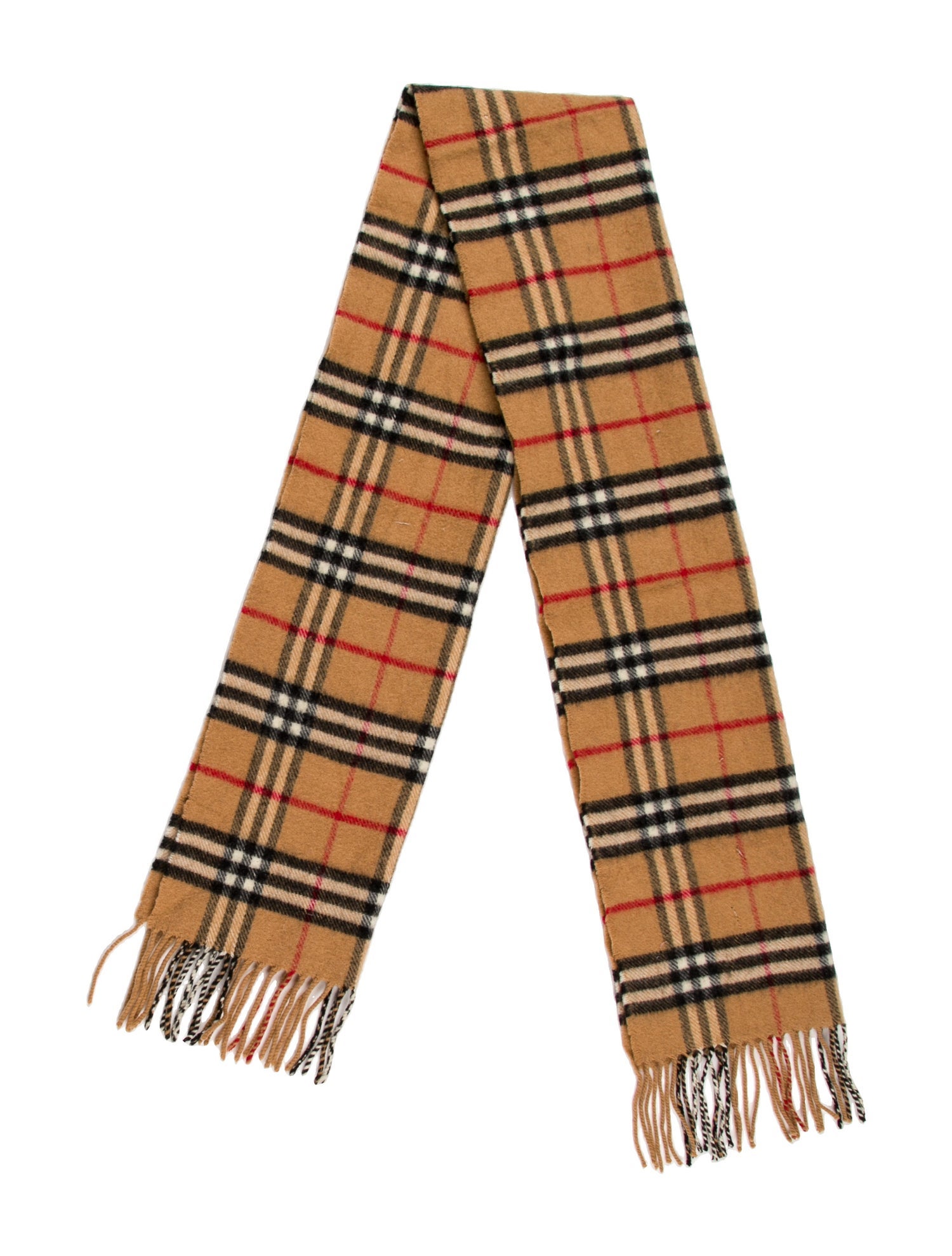 Burberry London Merino Wool Nova Check Pattern Scarf