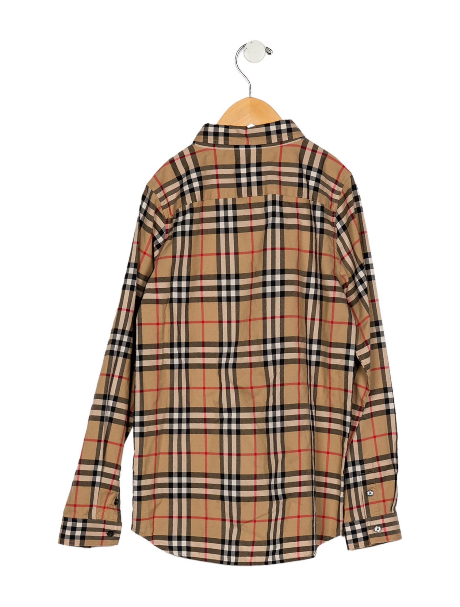 Burberry Pattern Print Long Sleeve Button up Shirt