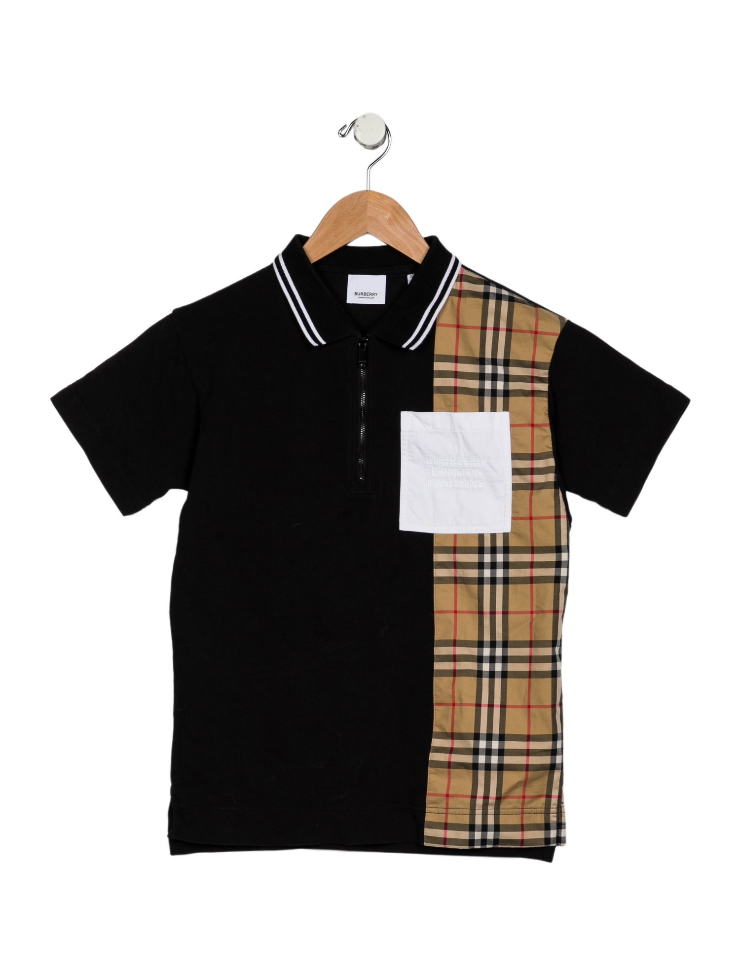 Burberry Boys' Patterned Polo with Collar