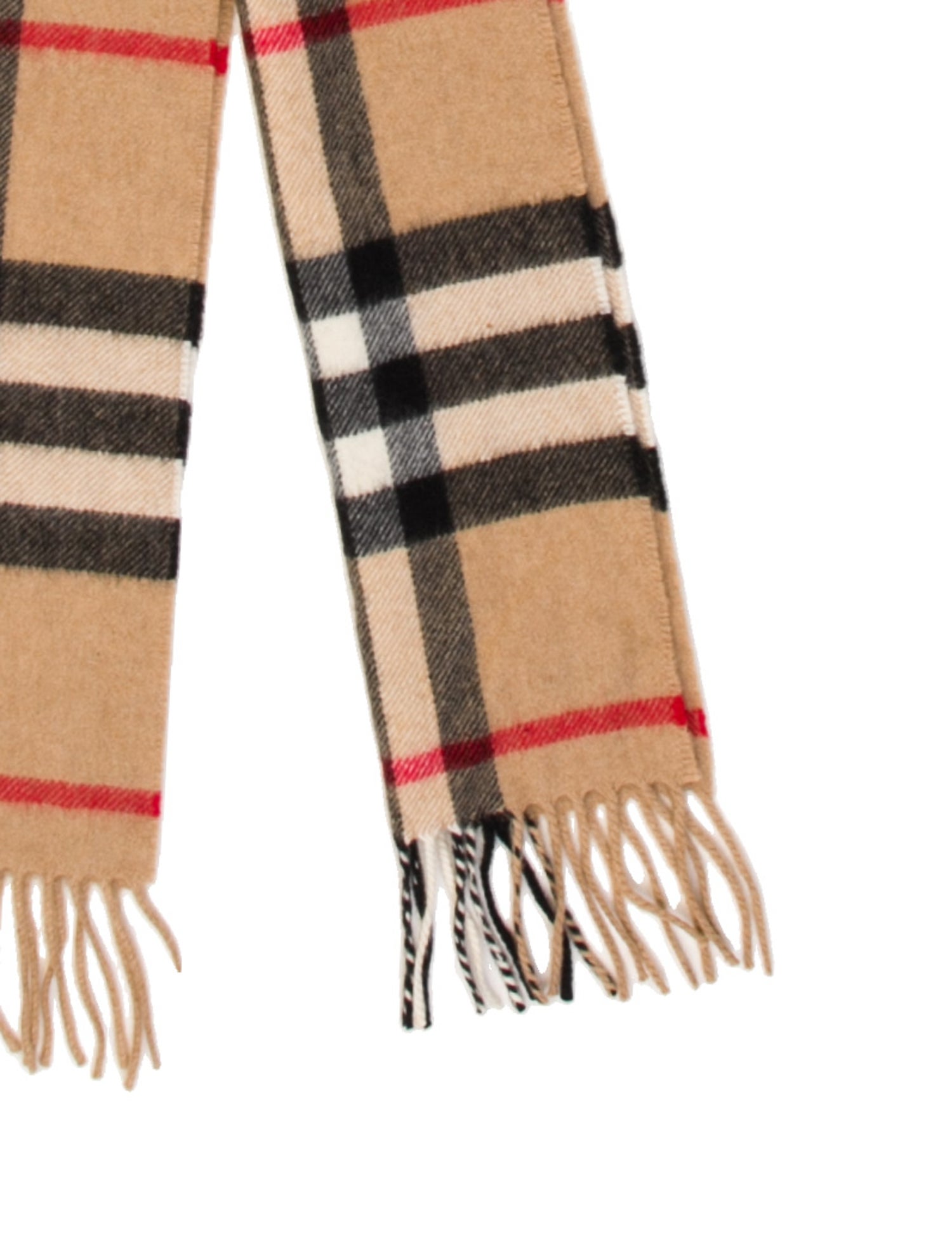Burberry Cashmere Nova Check Pattern Scarf