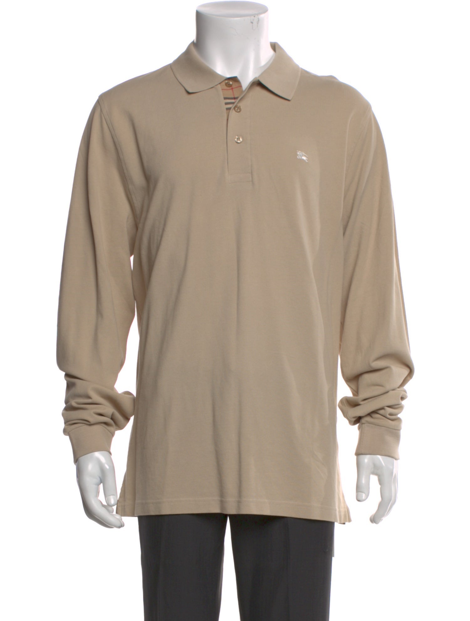 Burberry House Check Pattern Crew Neck Polo Shirt w/ Tags