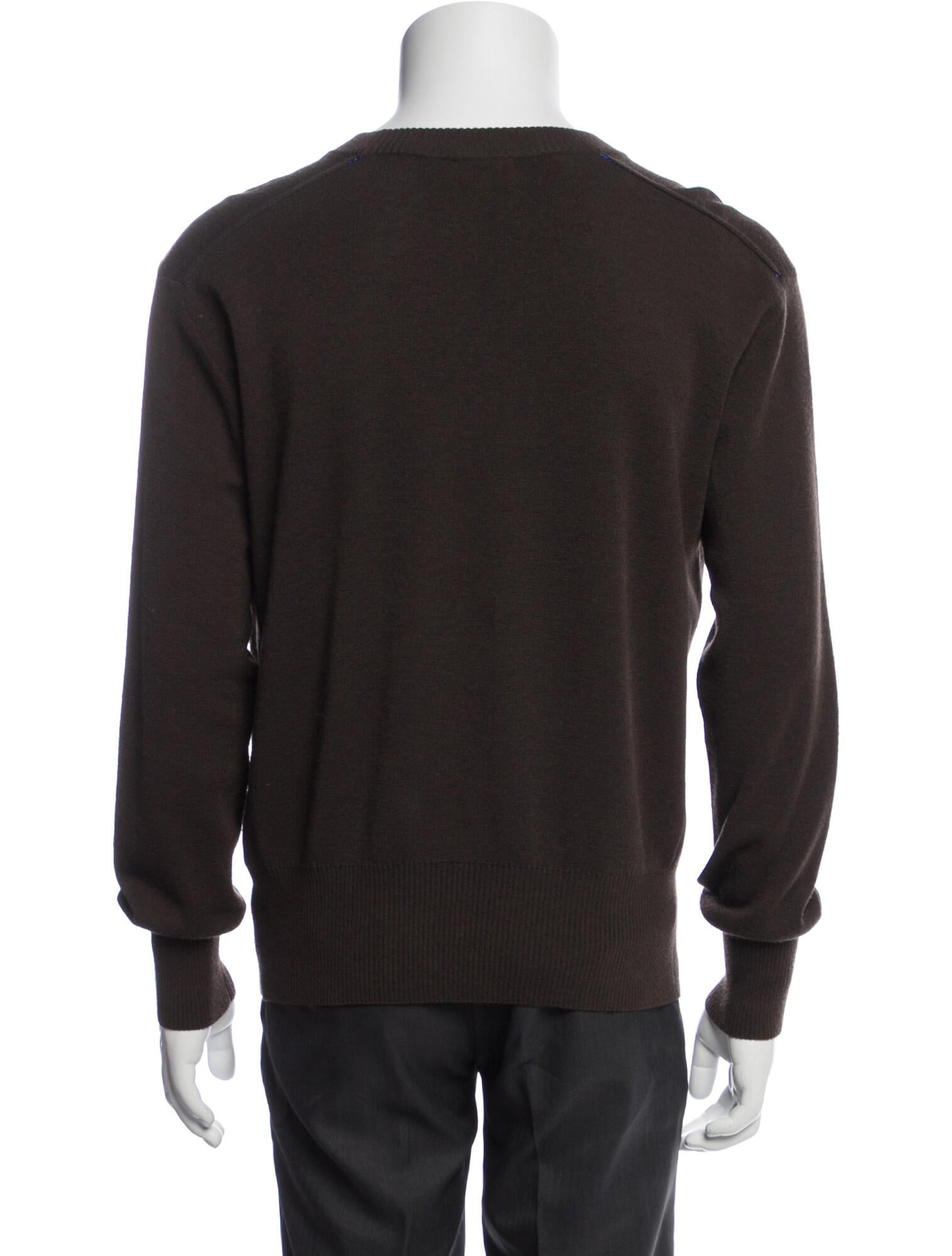 Nova Check Pattern Wool Pullover