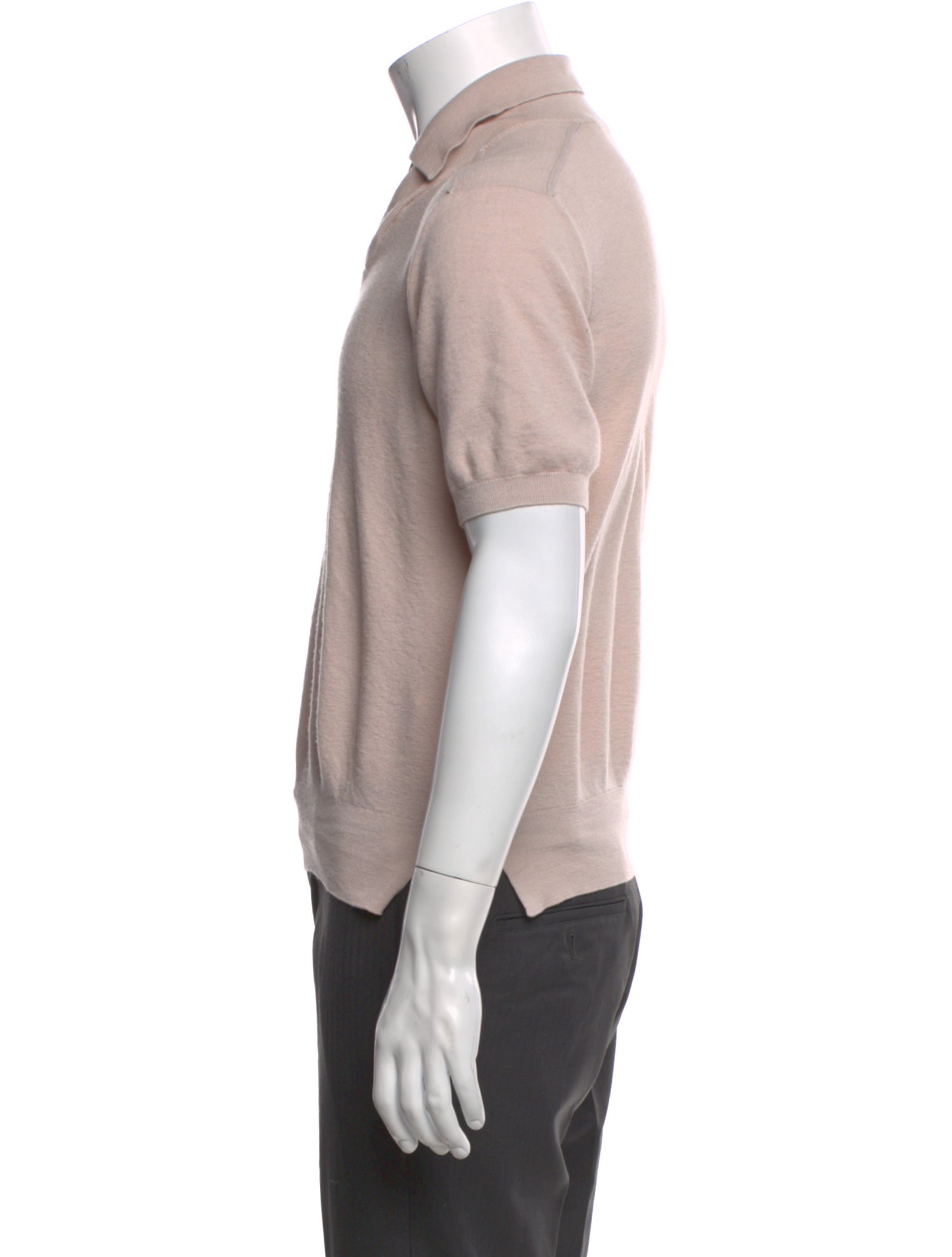 Burberry Nova Check Pattern Wool Polo Shirt