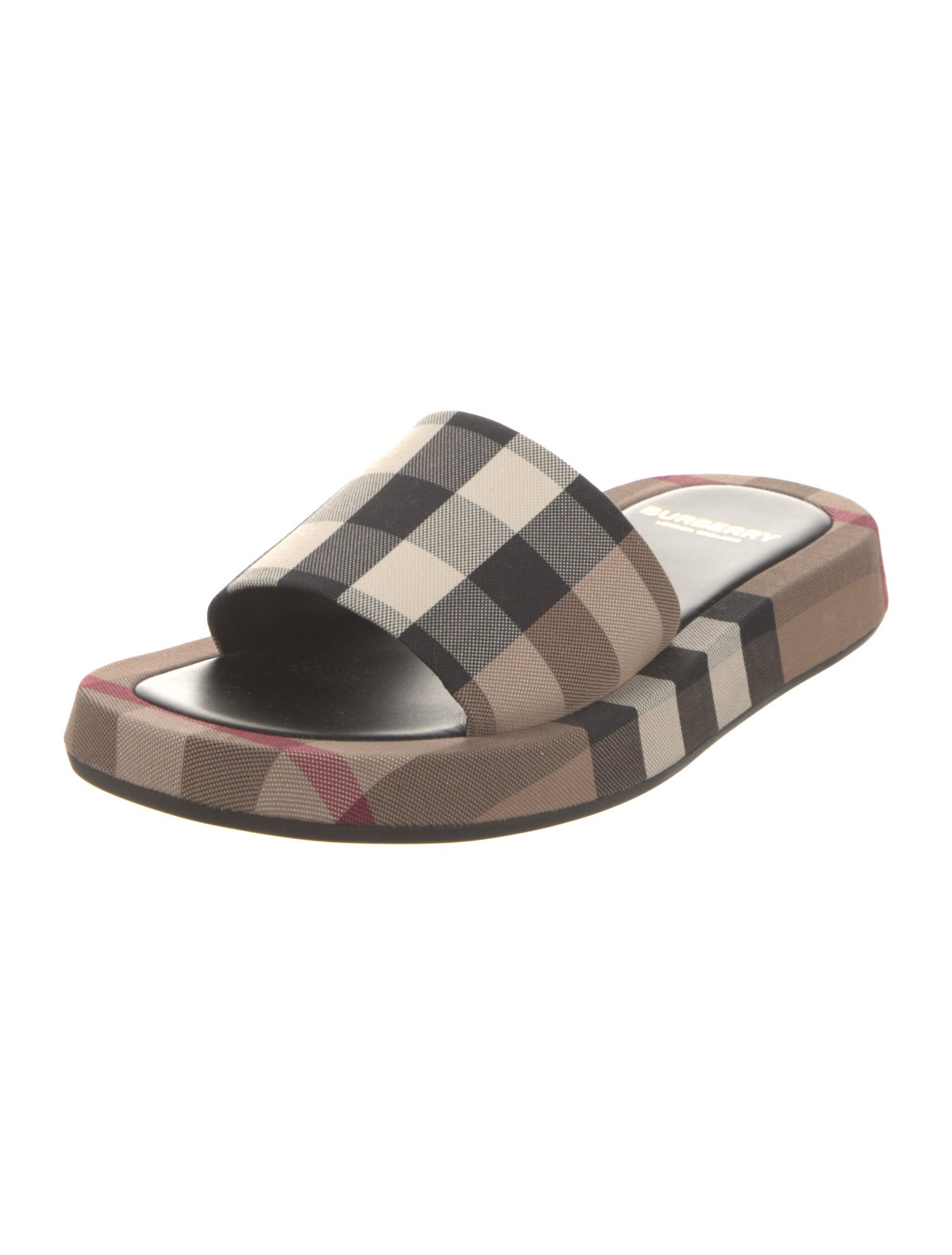 Burberry Canvas Printed Slides