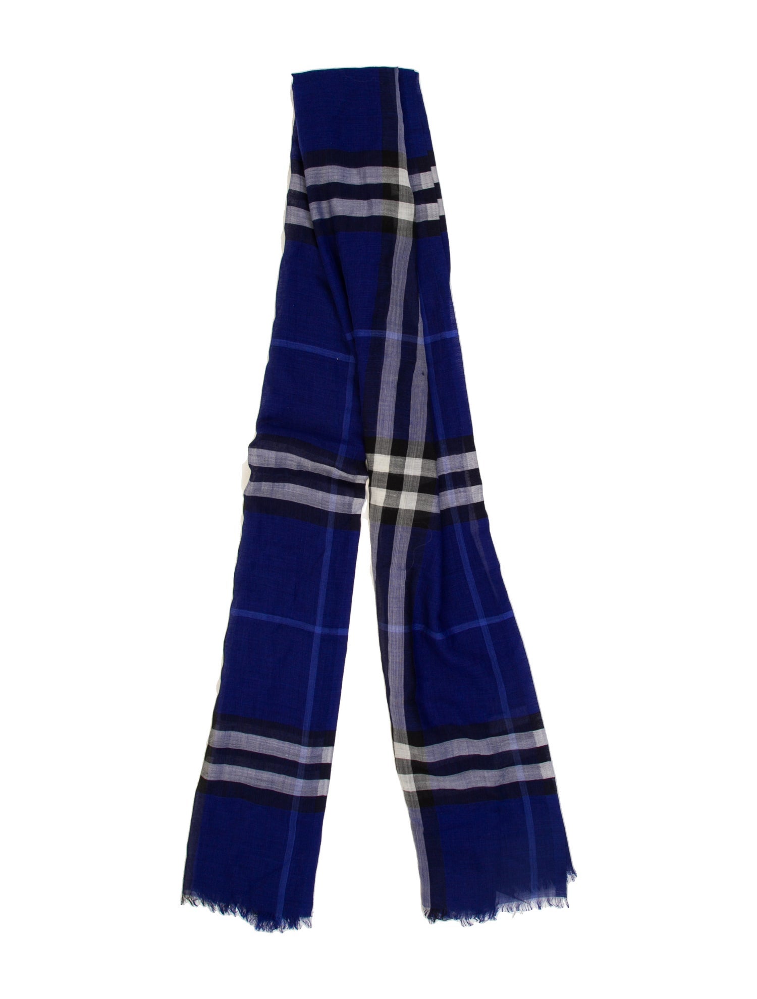 Burberry Plaid Print Scarf