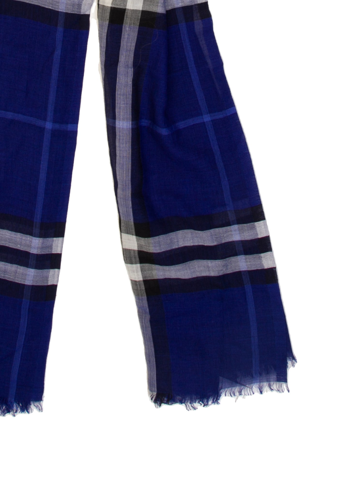 Burberry Plaid Print Scarf