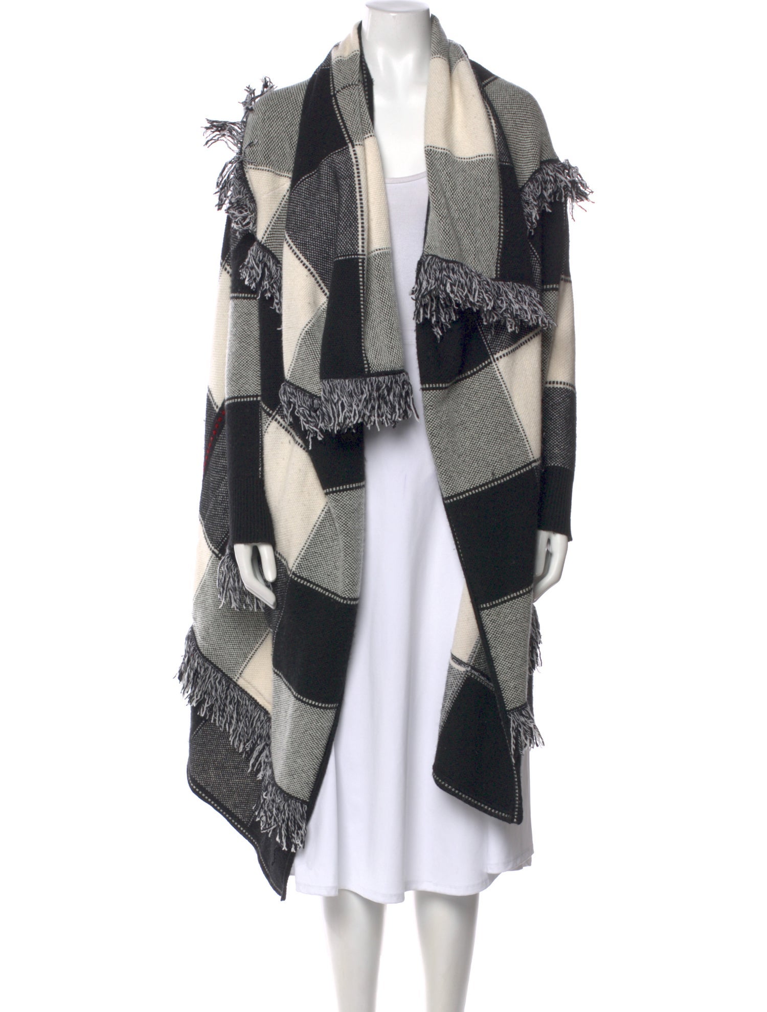 Burberry Wool Plaid Print Sweater