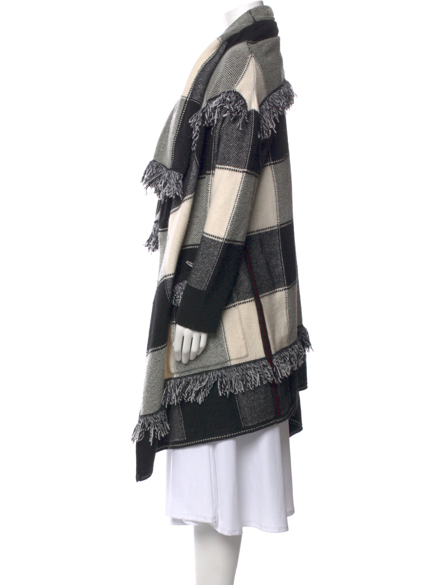 Burberry Wool Plaid Print Sweater