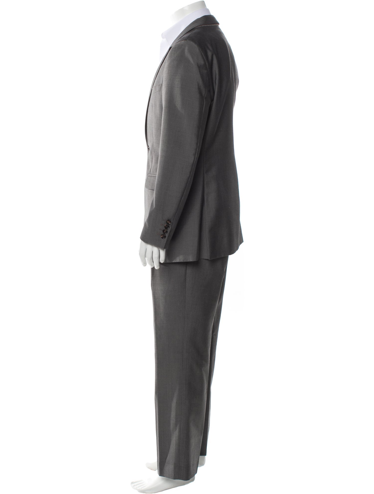 Burberry Nova Check Pattern Wool Two-Piece Suit