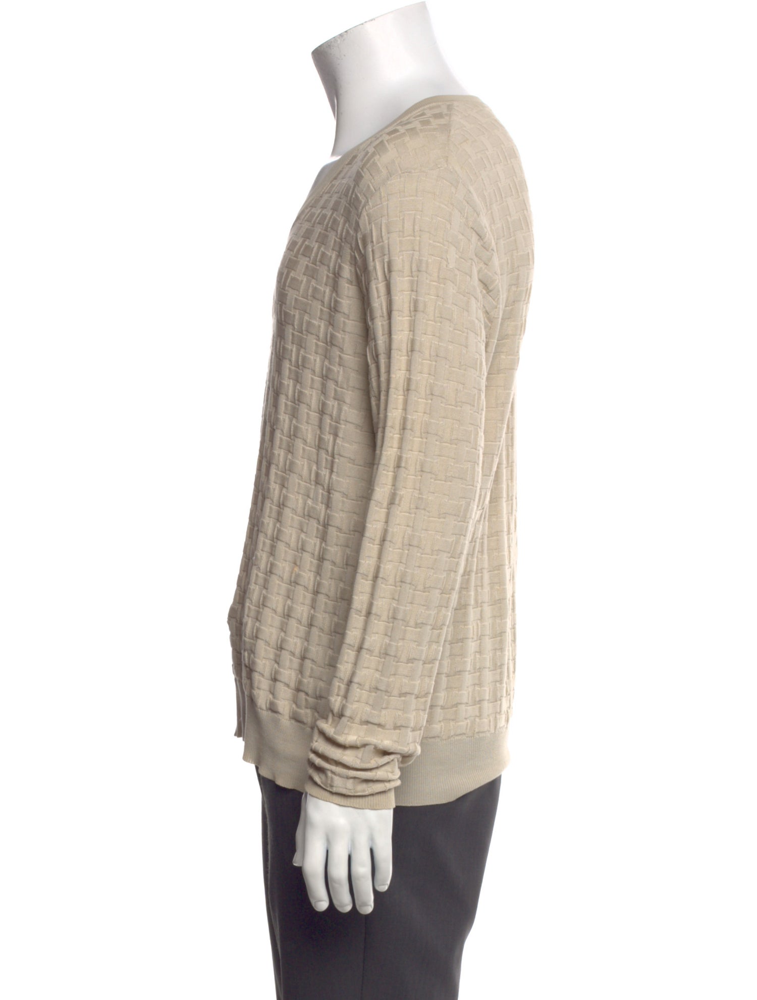 Burberry V-Neck Long Sleeve Pullover