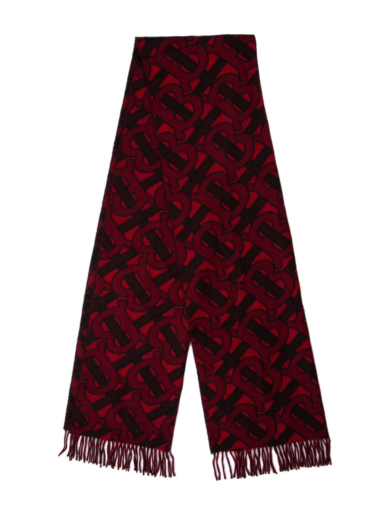 Burberry Cashmere TB Monogram Shawl