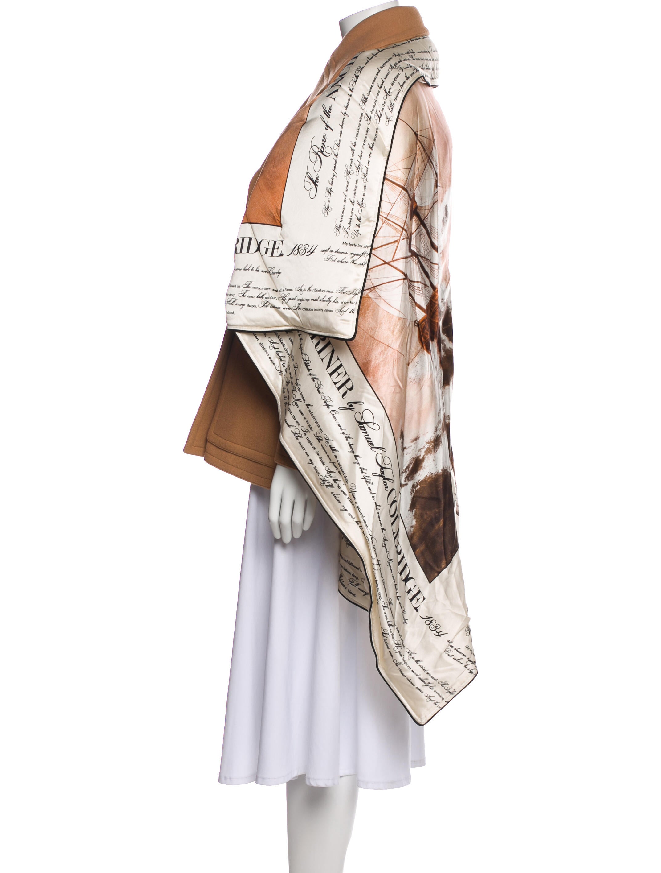 Burberry Wool Printed Coat w/ Tags