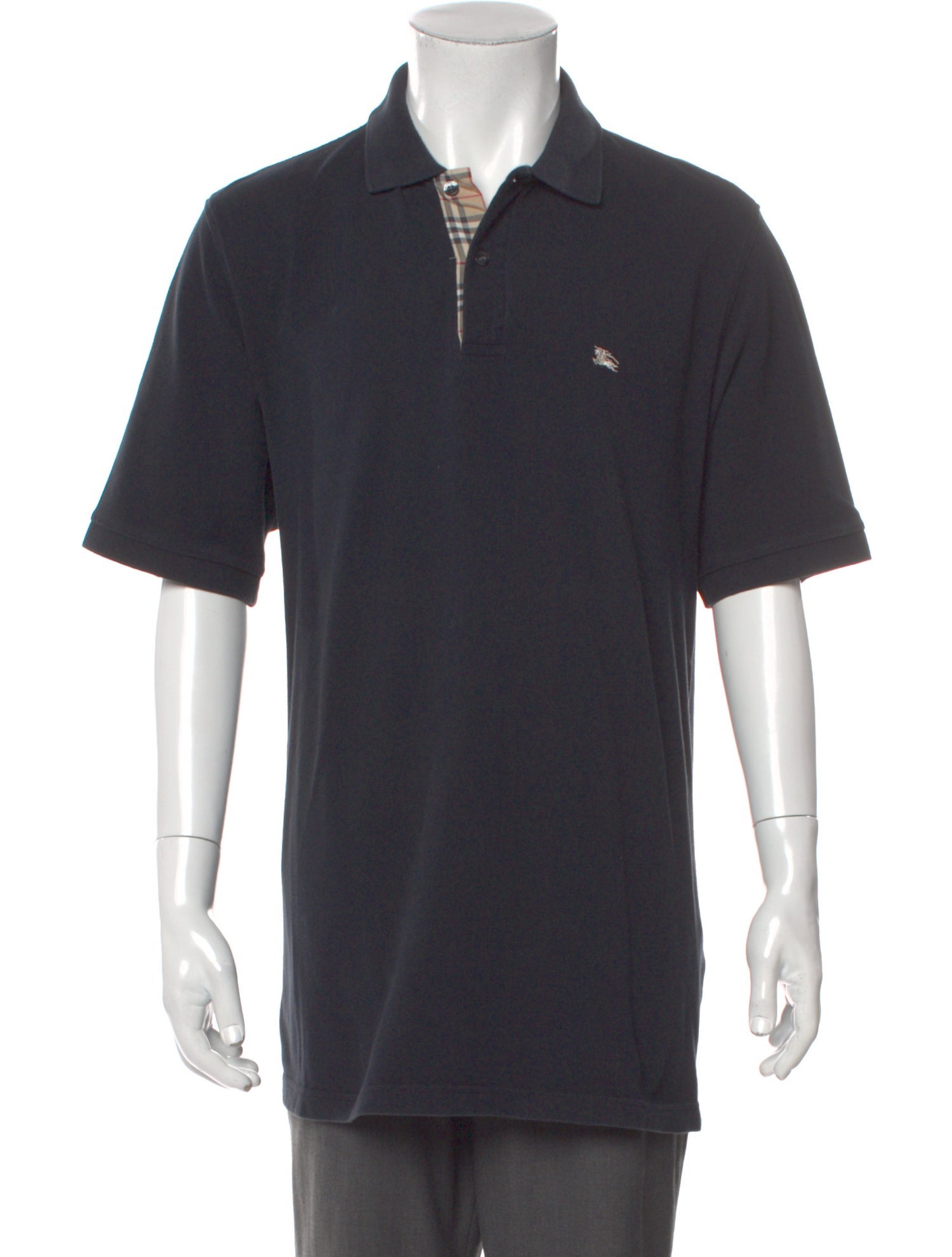 Burberry TB Monogram Crew Neck Polo Shirt