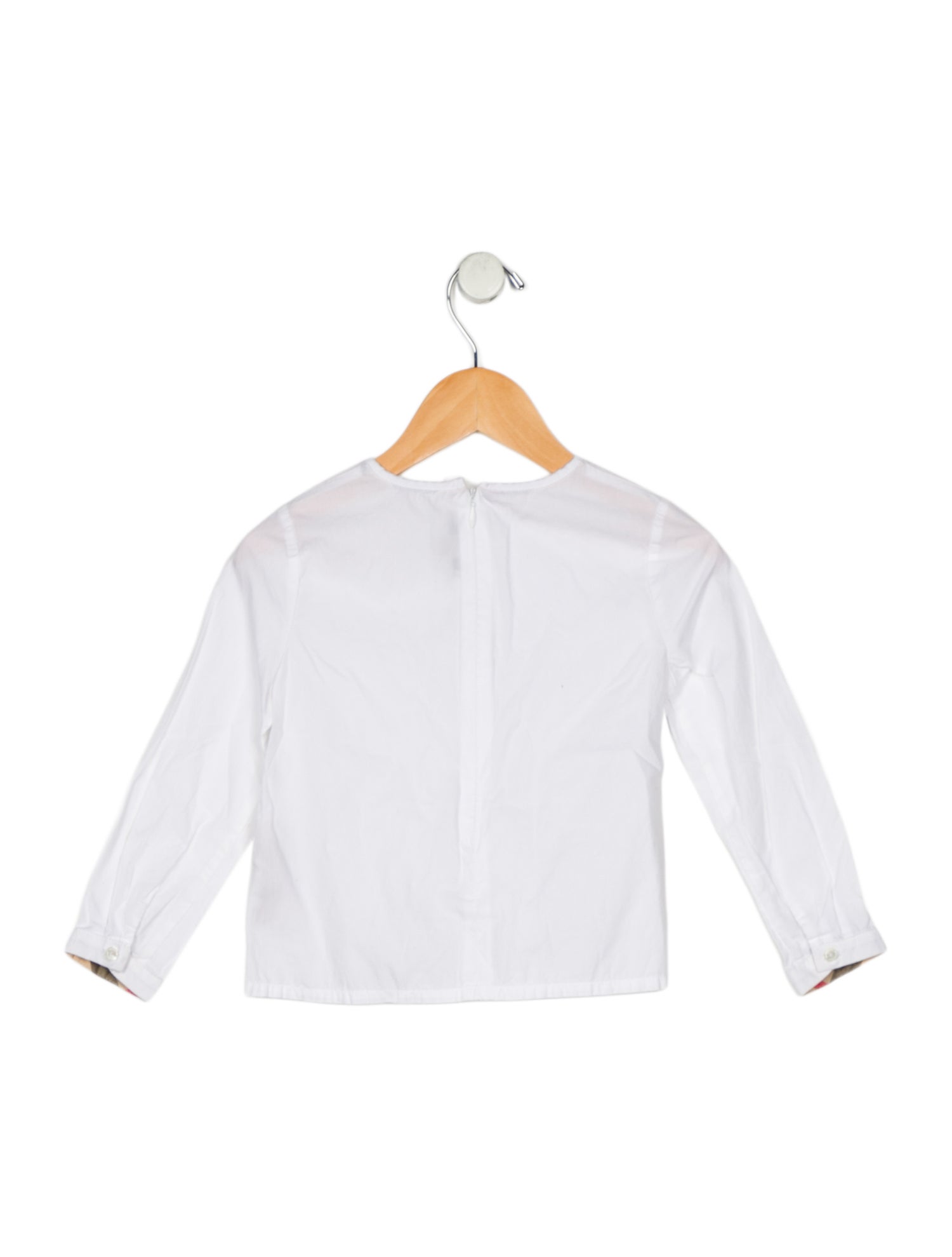 Burberry Cotton casual long sleeve shirt with zip closure on back