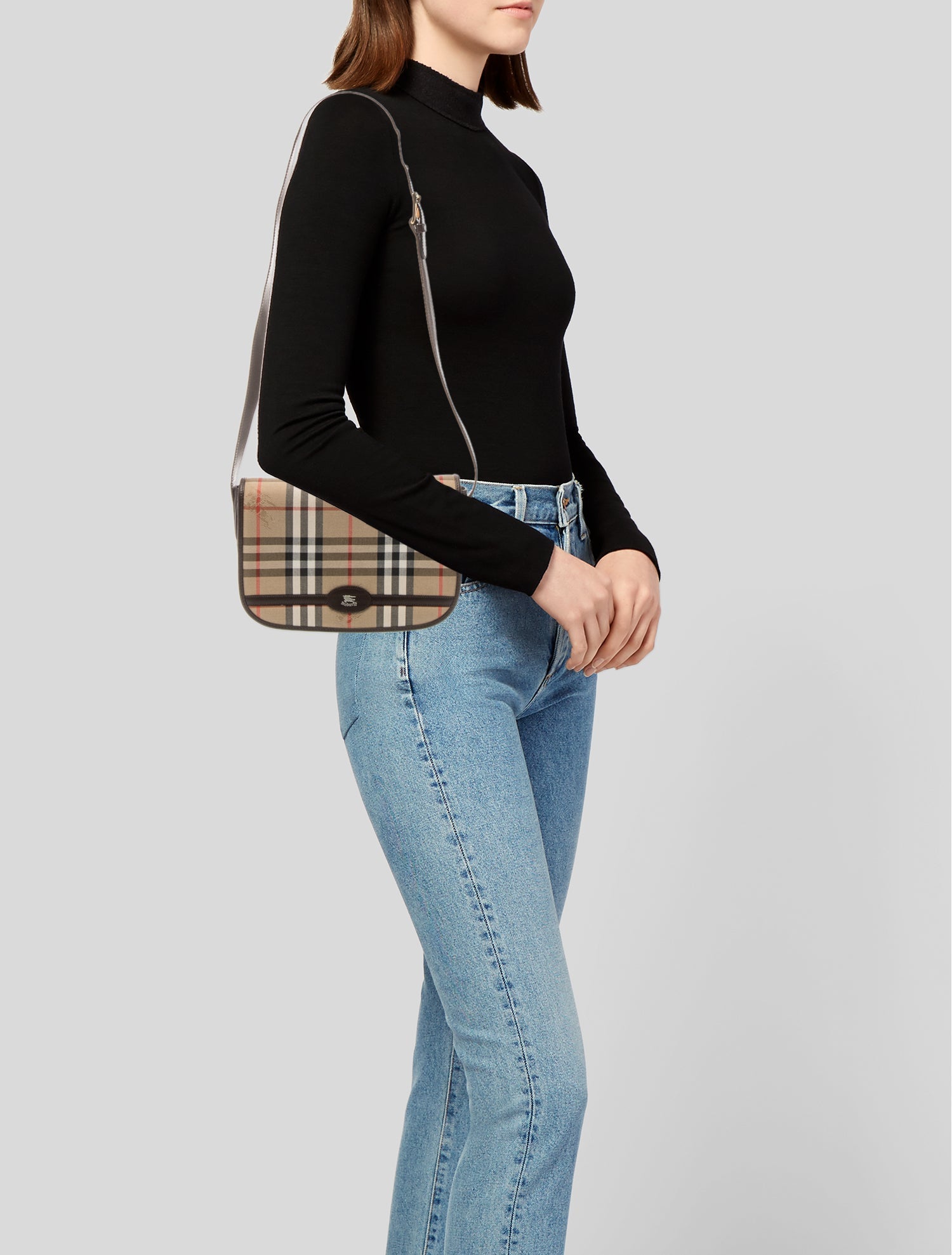 Burberry's Canvas Messenger Bag Vintage