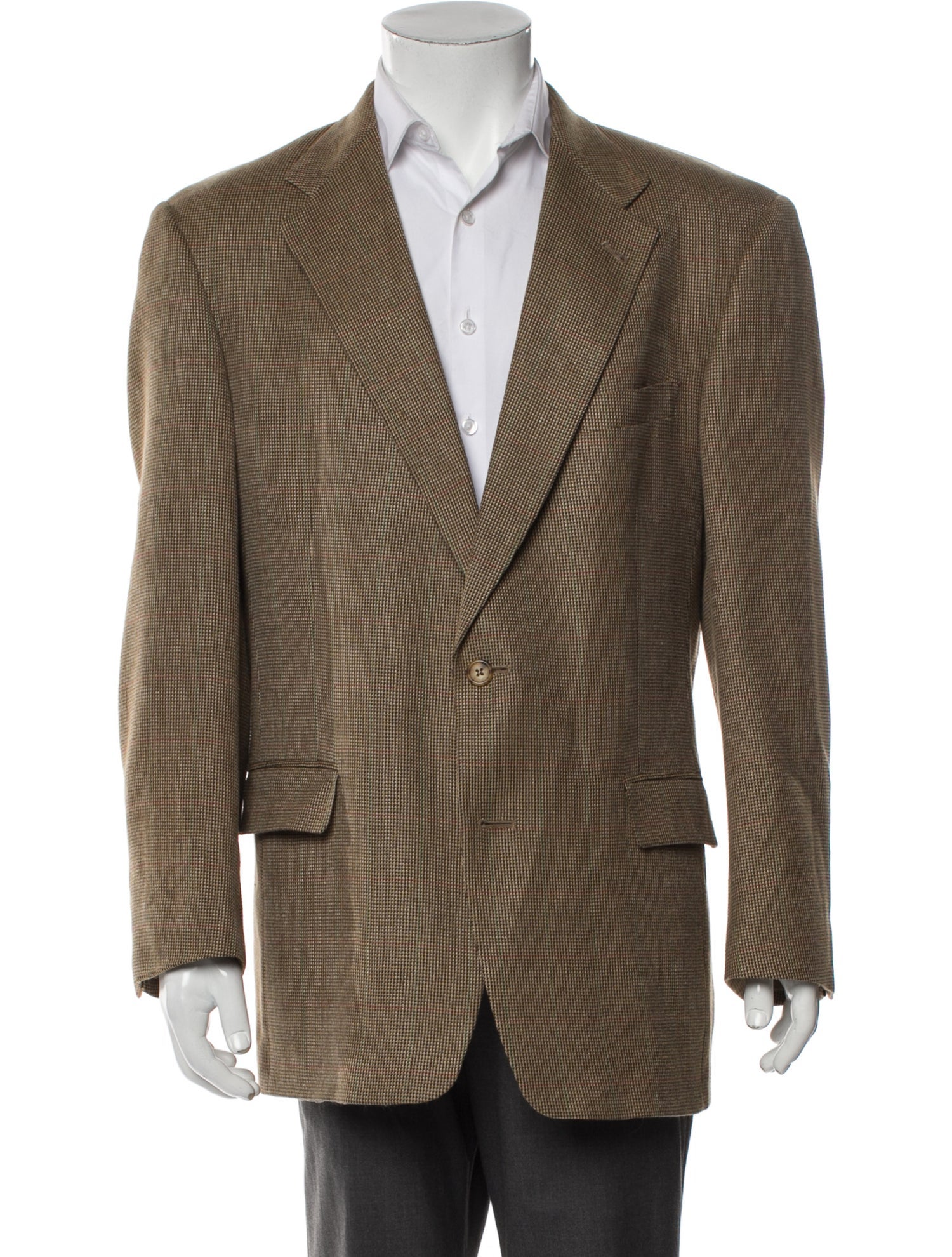 Burberry Plaid Print Blazer