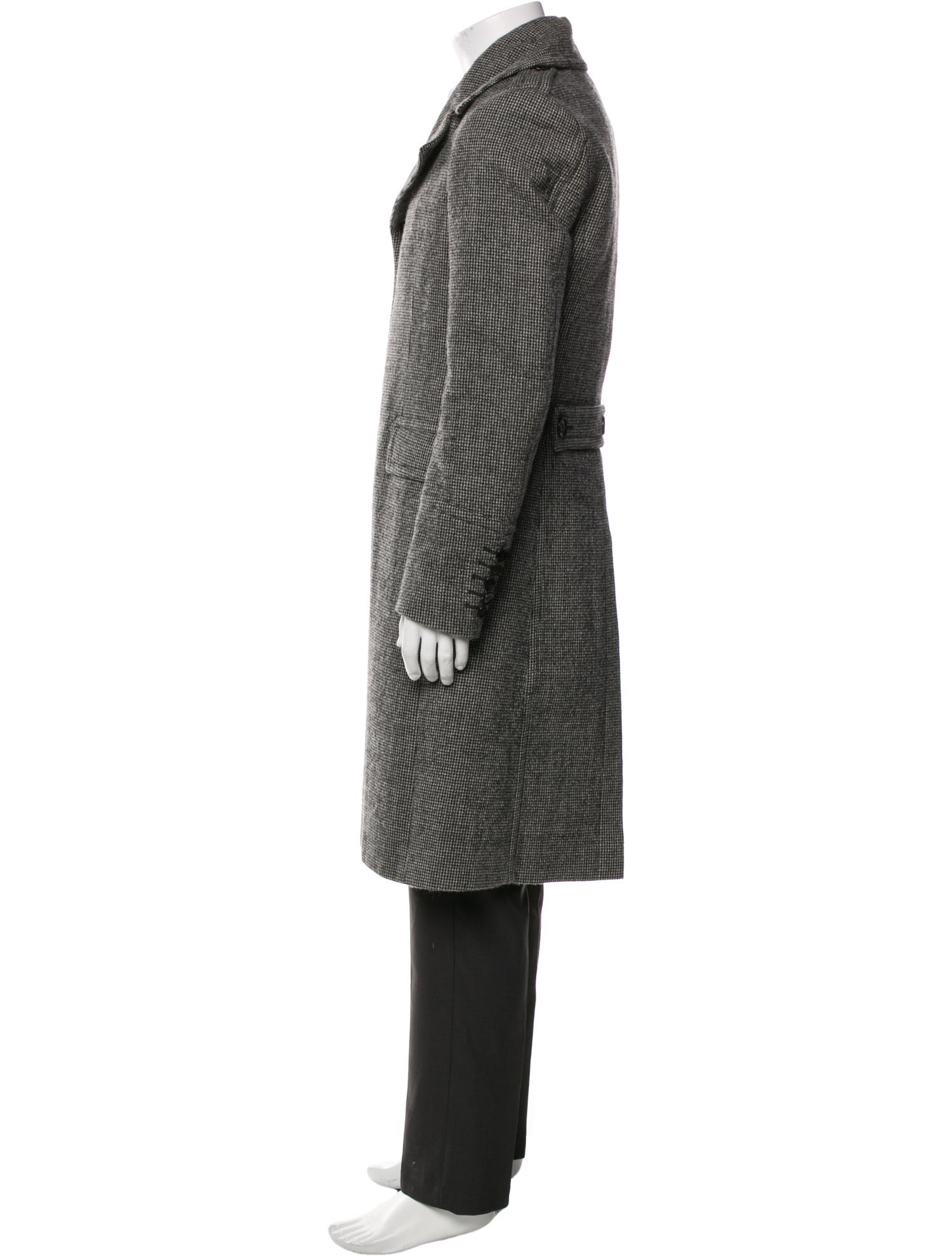 Burberry Plaid Print Coat