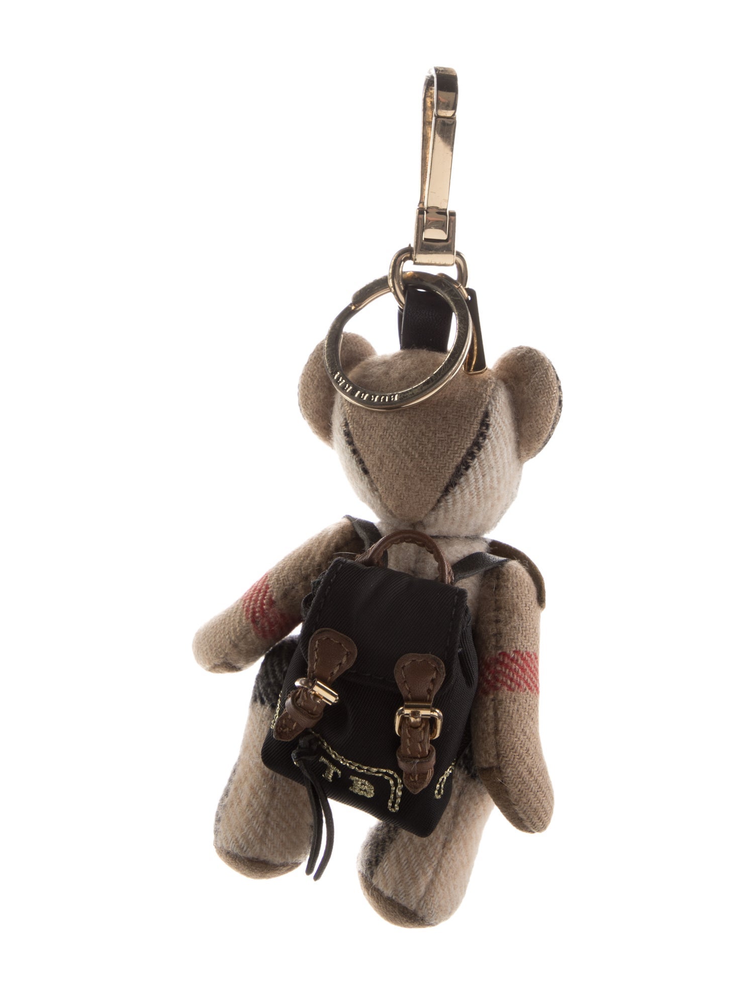 Burberry Plaid Teddy Bear Keychain