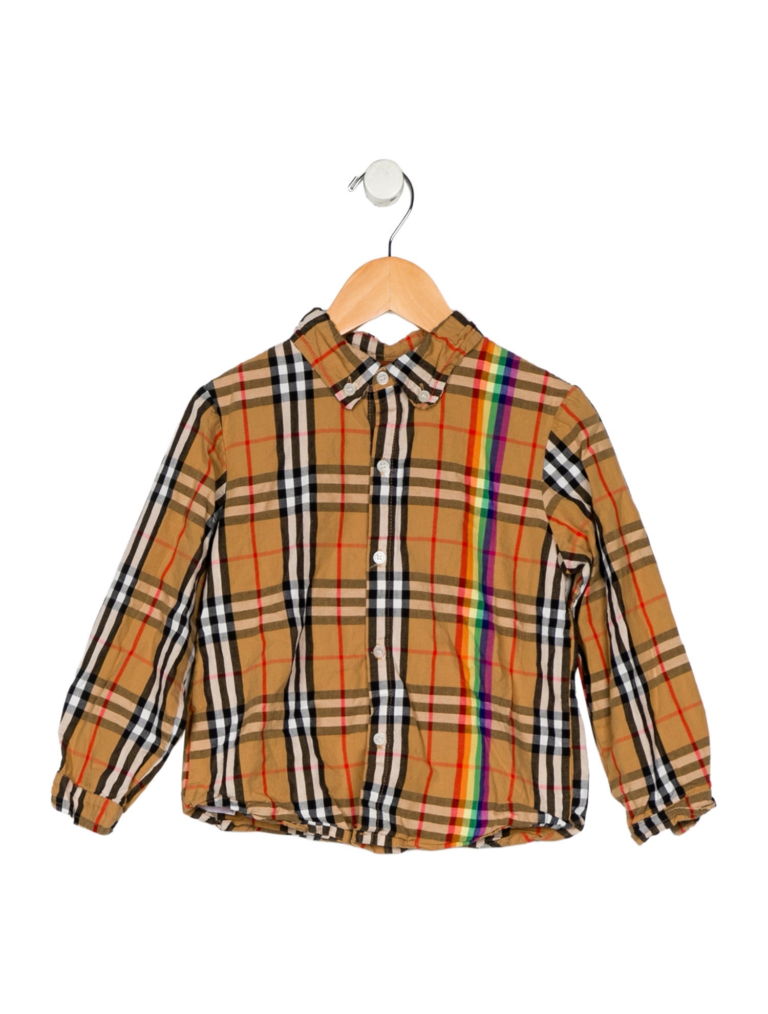 Burberry Toddler Boys' House Check Button Up Polo Shirt