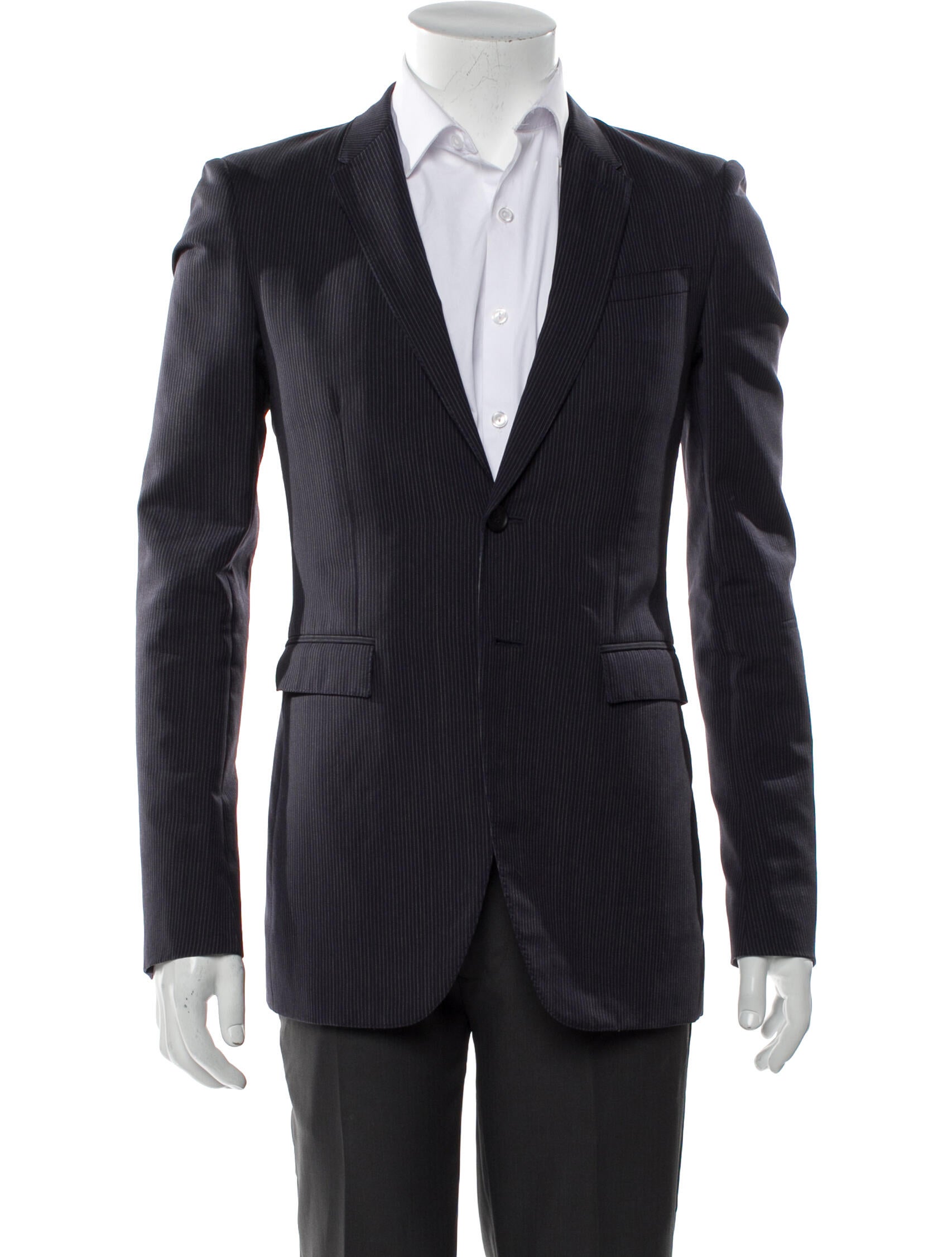 Burberry Virgin Wool Striped Blazer