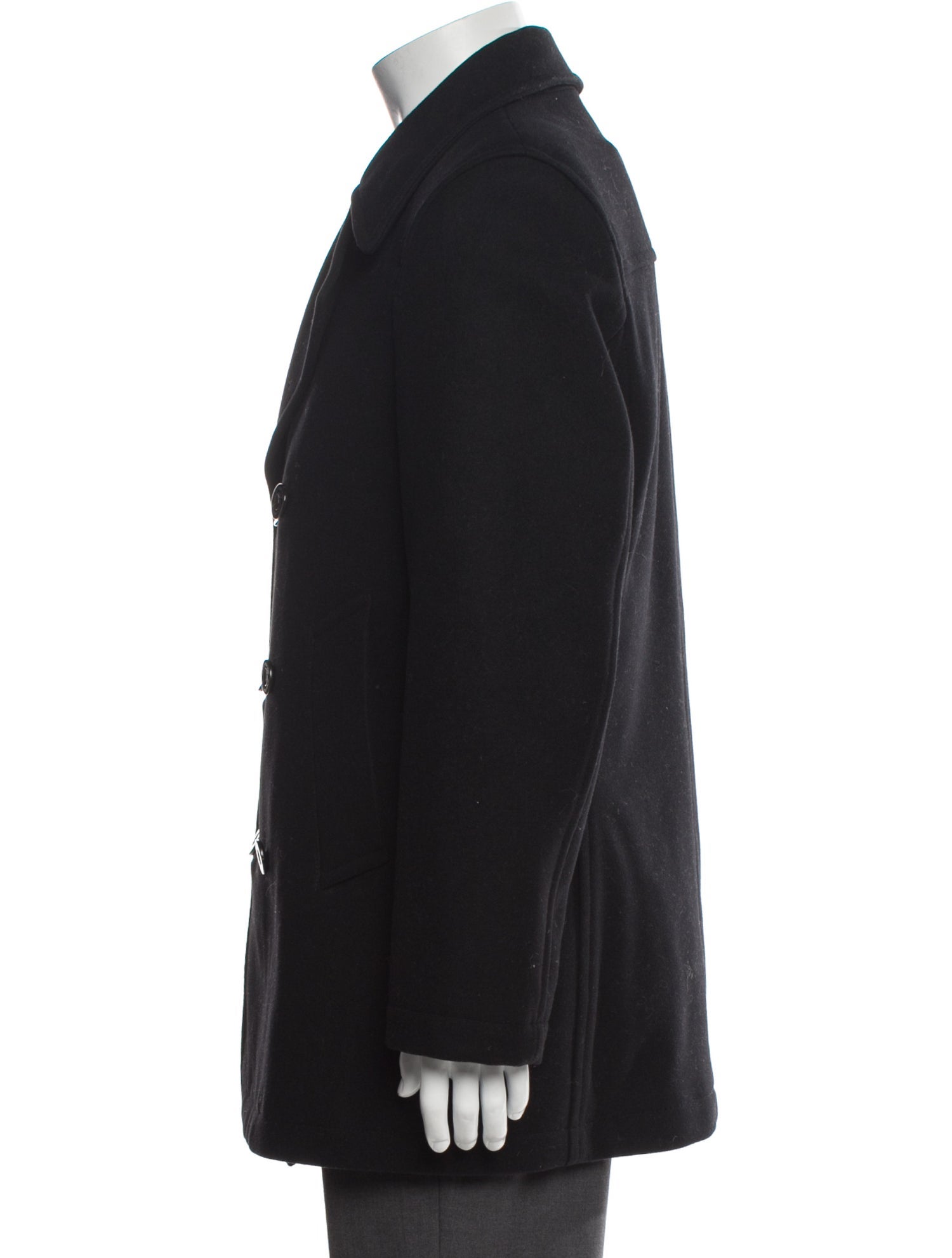 Burberry Prorsum Abstract Check Lambswool Peacoat