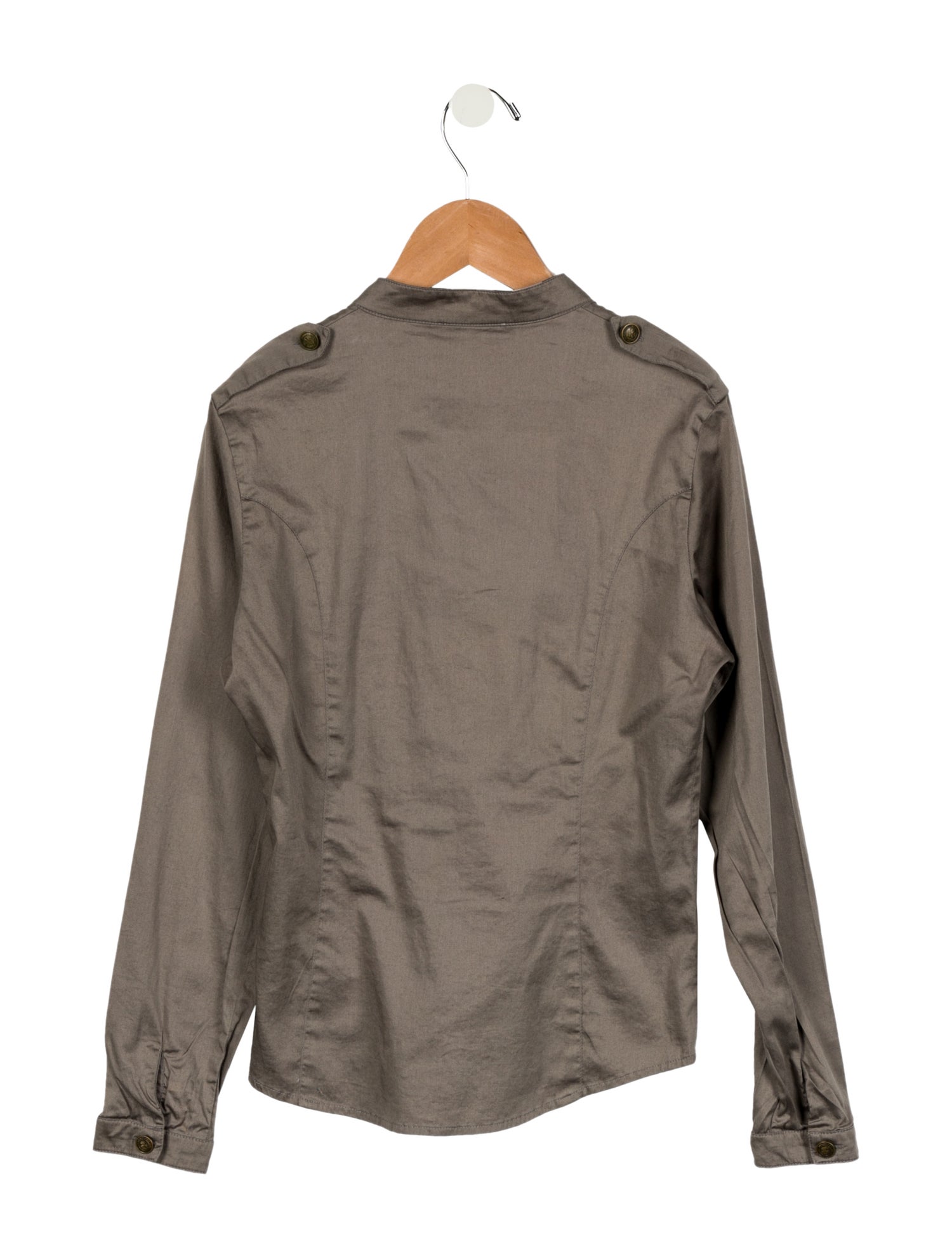 Burberry Girls' Ruffled Long Sleeve Top