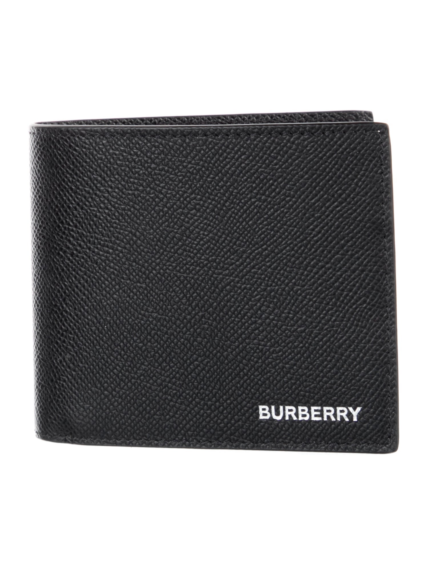 Burberry Leather Graphic Print Bifold Wallet