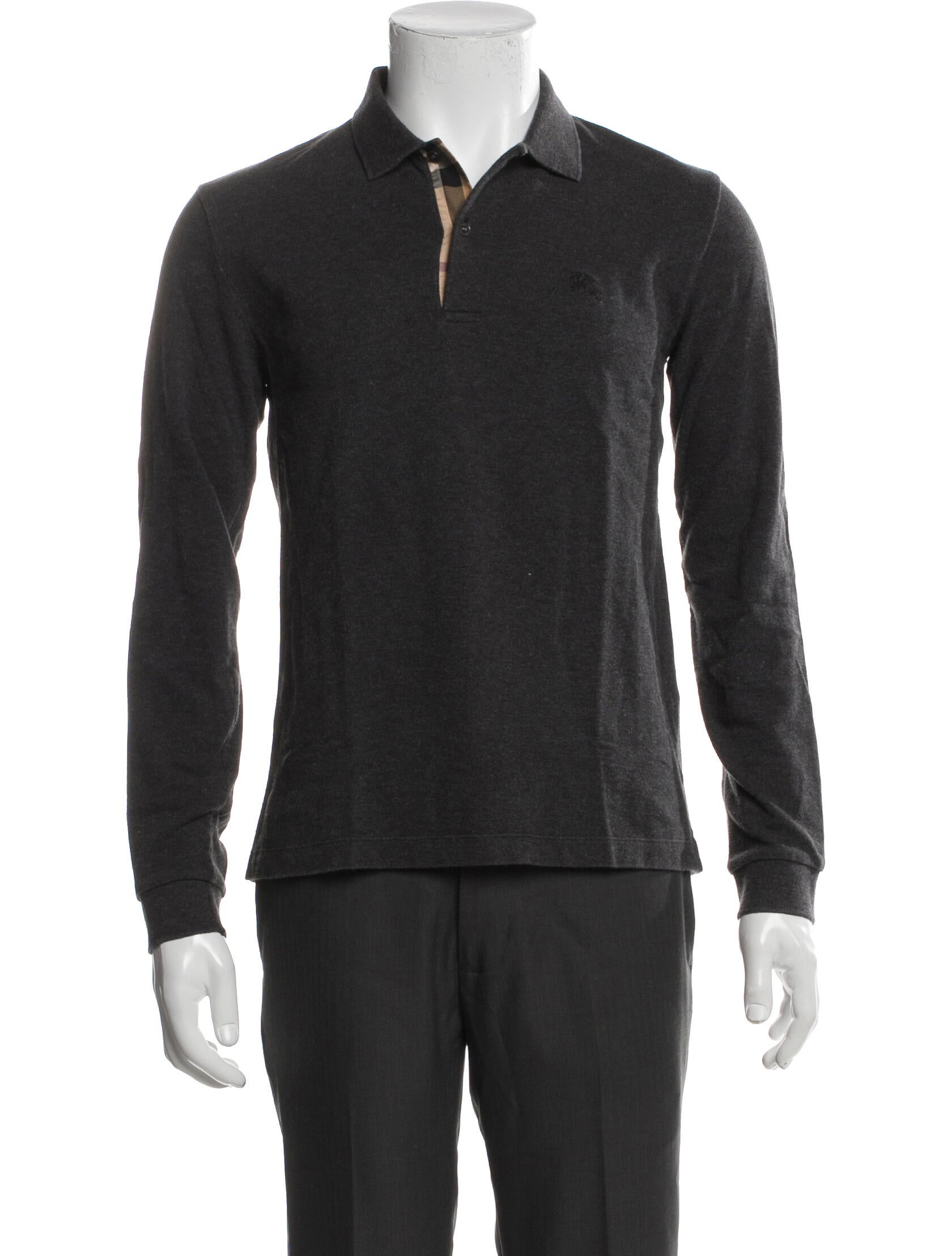 Burberry TB Monogram V-Neck Polo Shirt